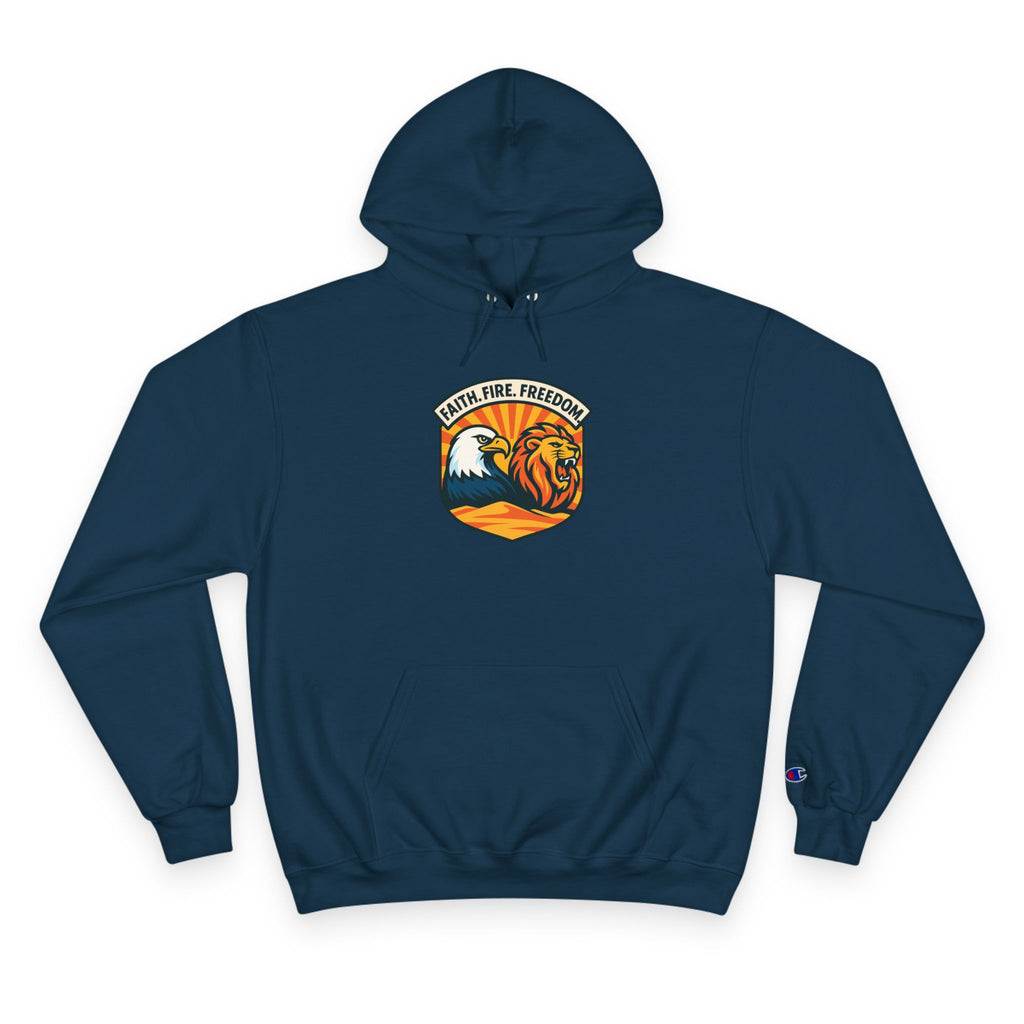 Lions Eagles Rise Champion Hoodie - American Zionist