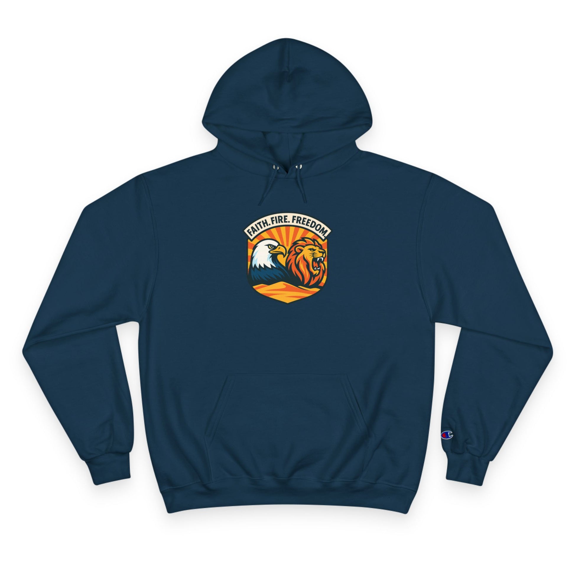 Lions Eagles Rise Champion Hoodie - American Zionist