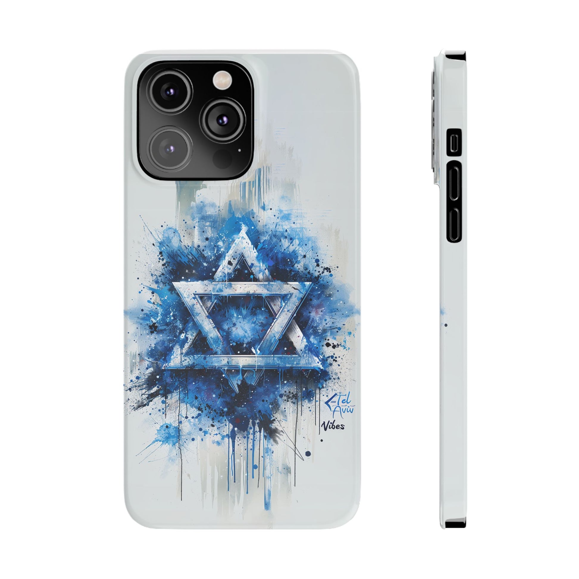 Graffiti Star of David Slim Phone Cases - American Zionist