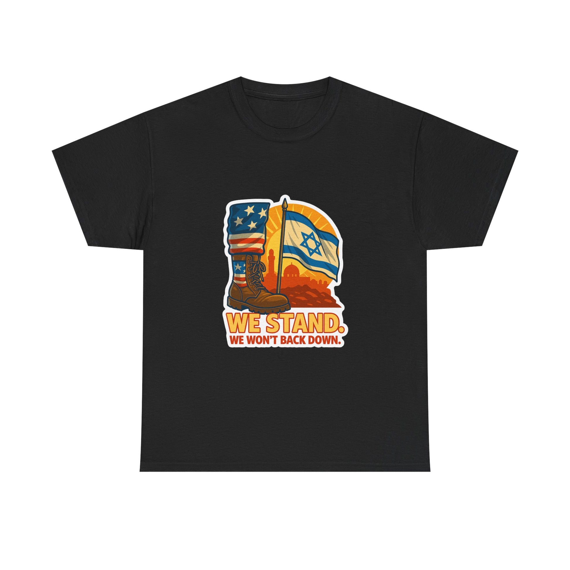 We Stand Unisex Heavy Cotton Tee - American Zionist