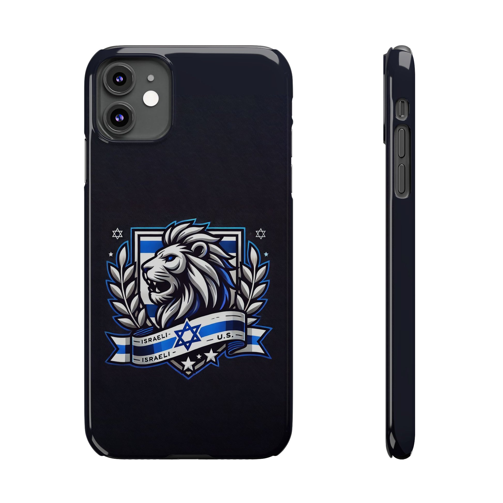 Lion of Judah Crest Slim Phone Cases - American Zionist