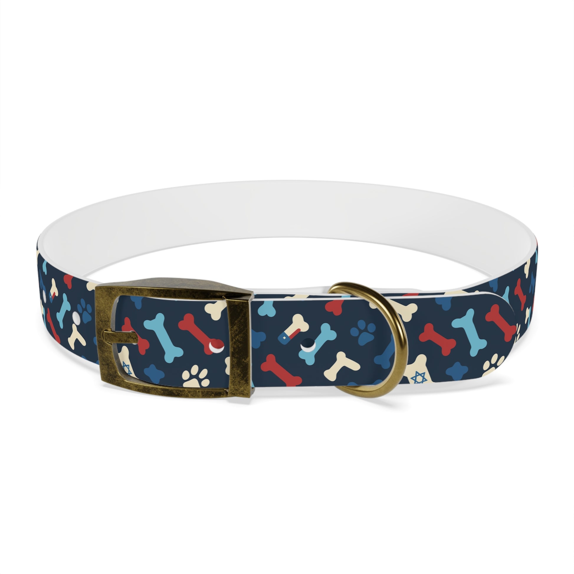 Seamless Bone Dog Collar - American Zionist