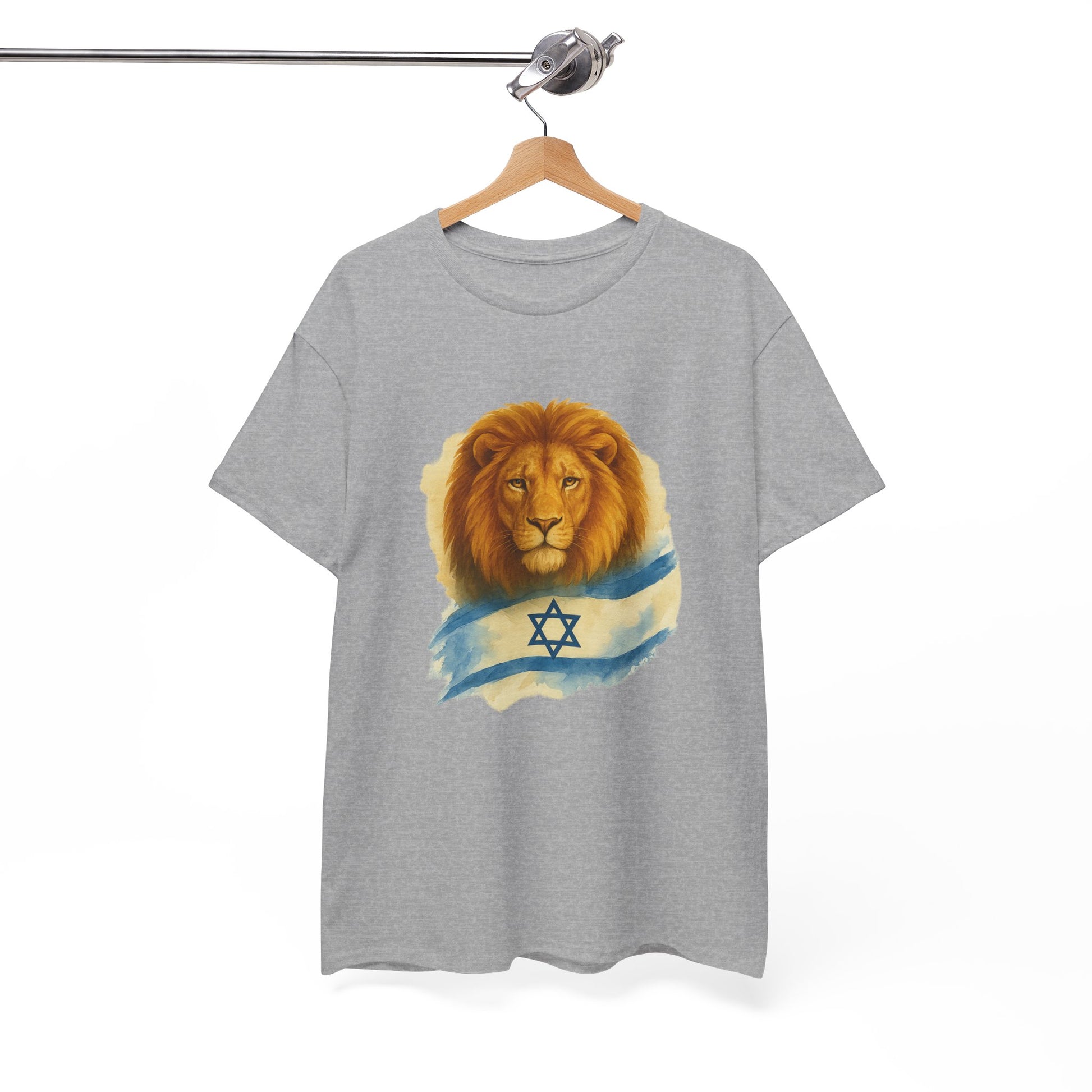 Lion Of Israel Unisex Heavy Cotton Tee - American Zionist
