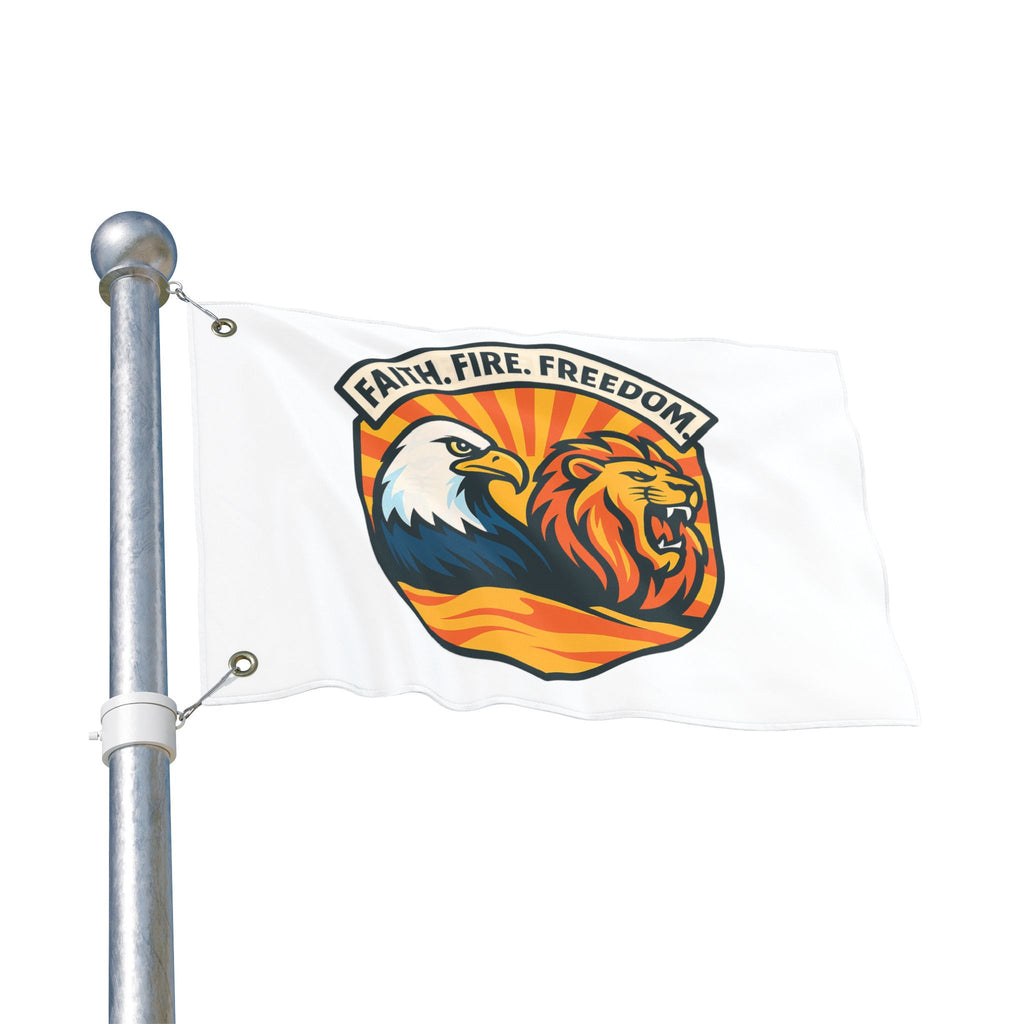 Lions Eagles Rise Double Sided Flag - American Zionist