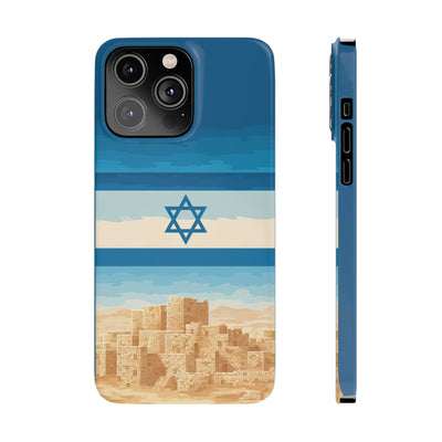Israel Sand City Slim Phone Cases - American Zionist