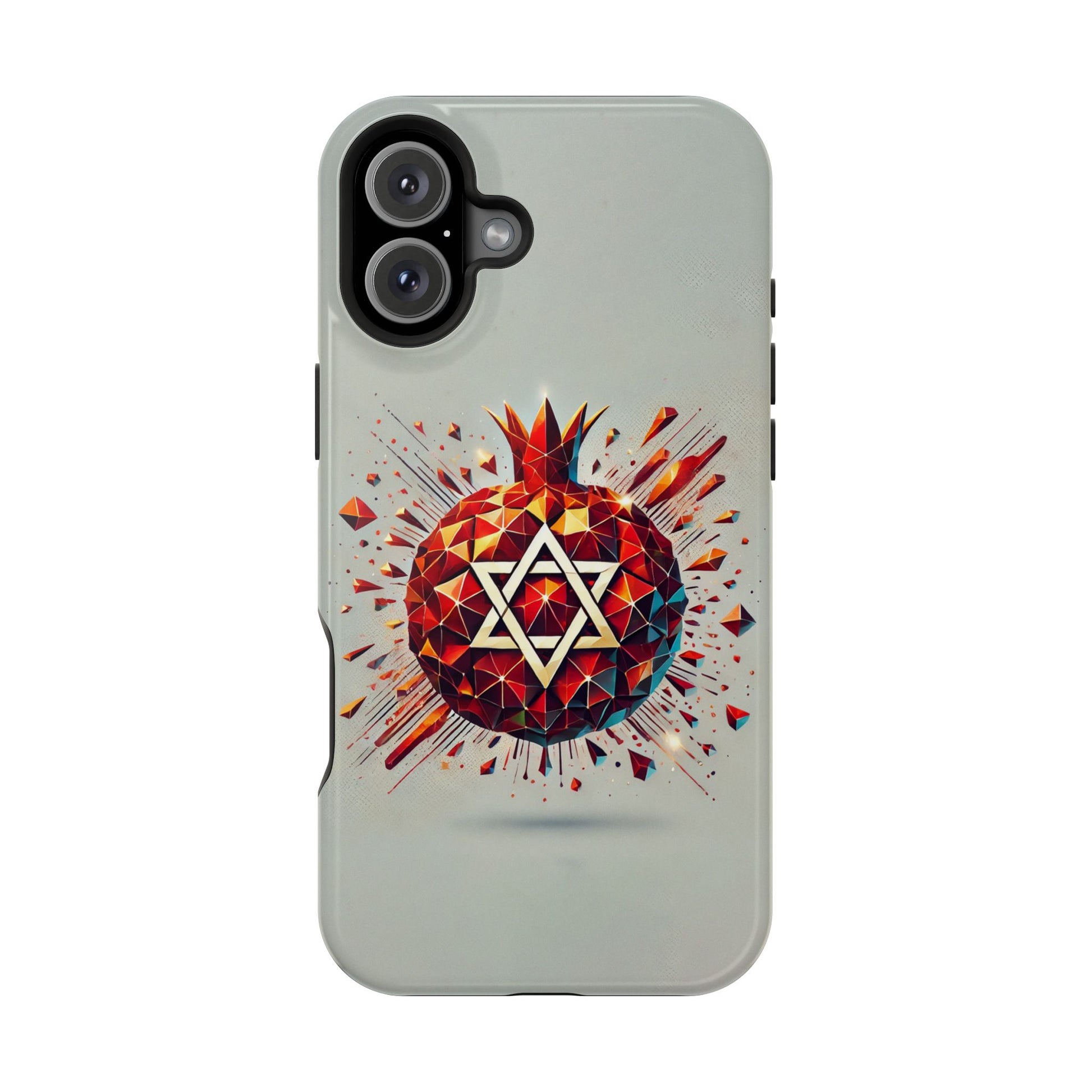 Pomegranate Star of David Magnetic Tough Cases - American Zionist