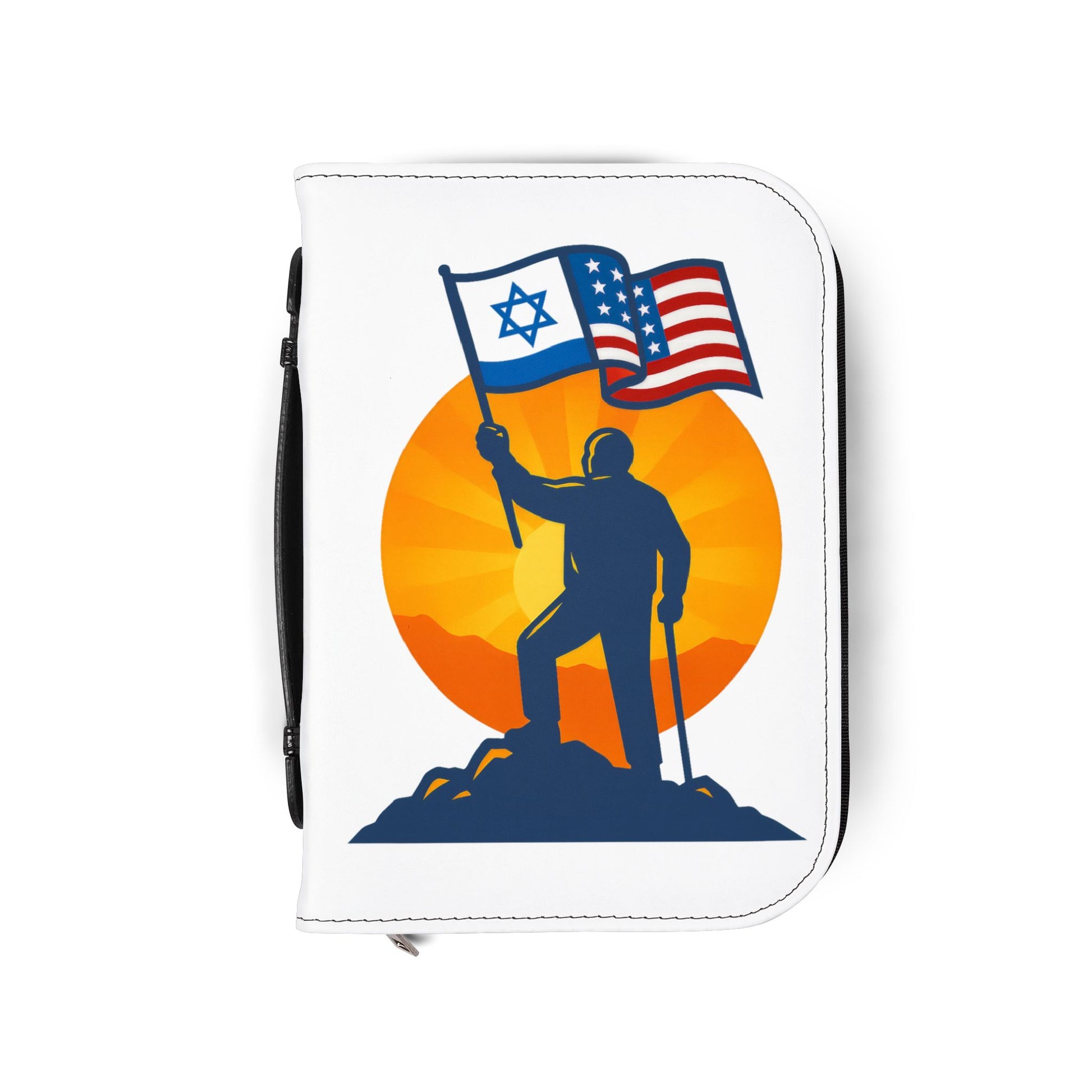 Grandpa Stands for Freedom Bible Cover - American Zionist