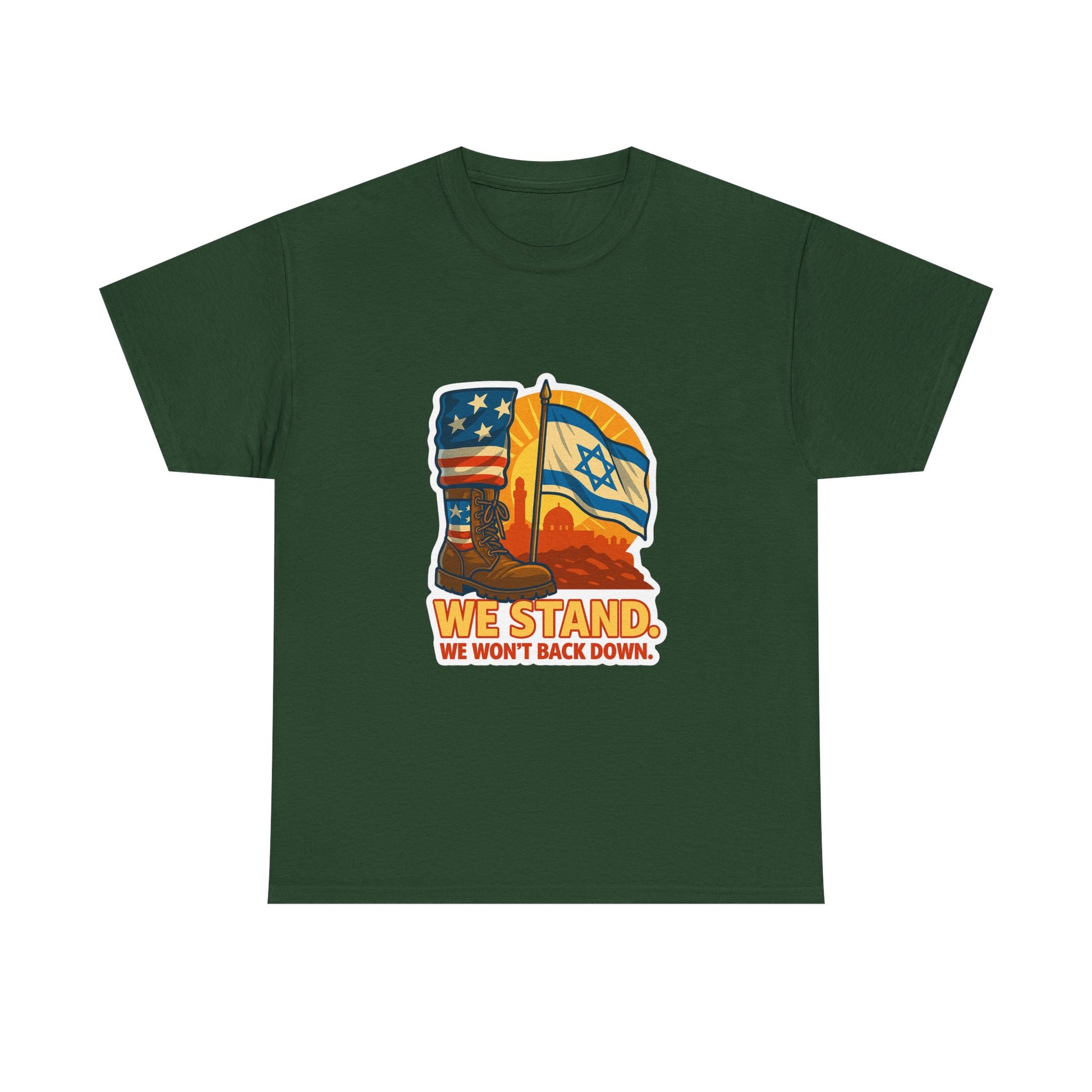 We Stand Unisex Heavy Cotton Tee - American Zionist