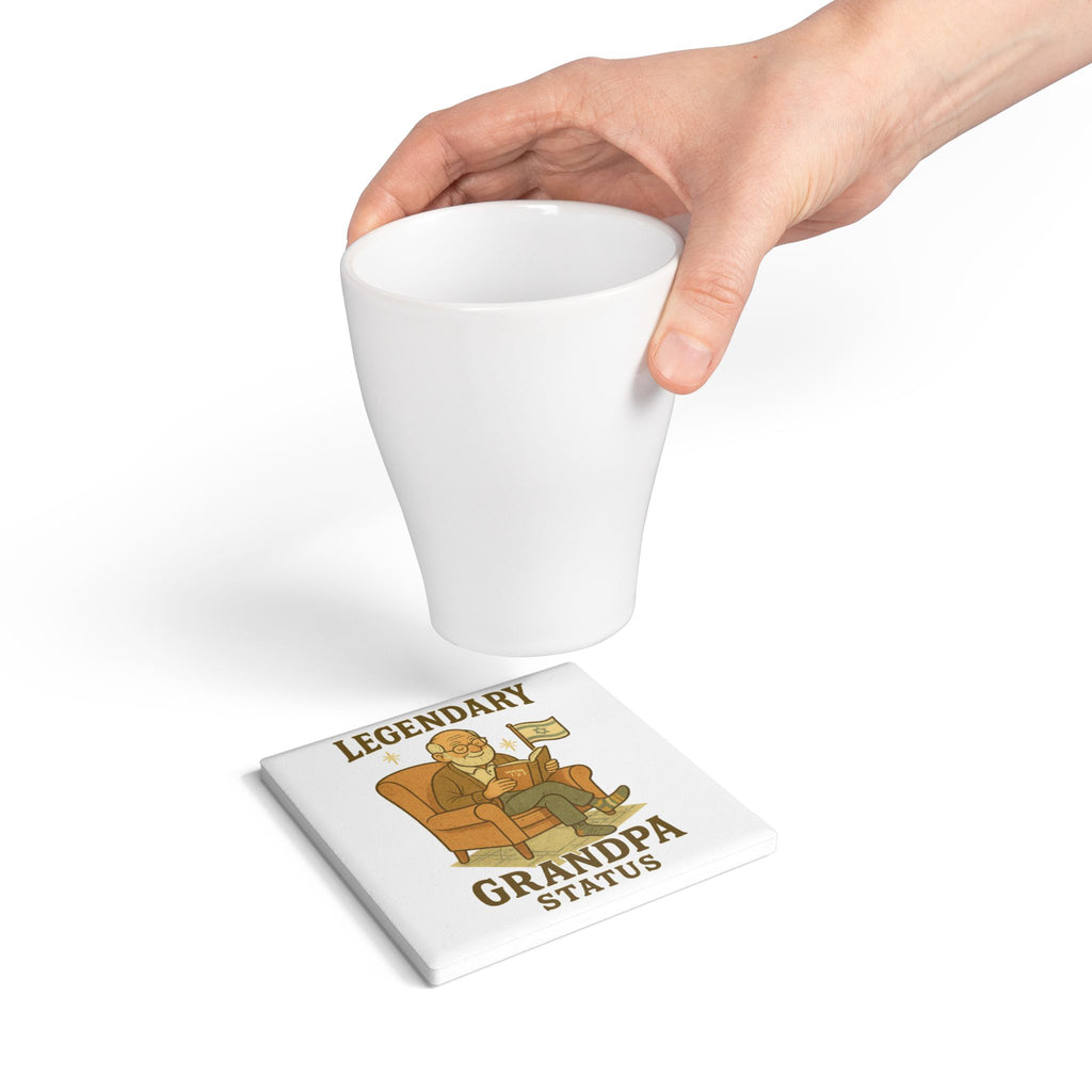 Legendary Grandpa Ceramic Coaster - American Zionist