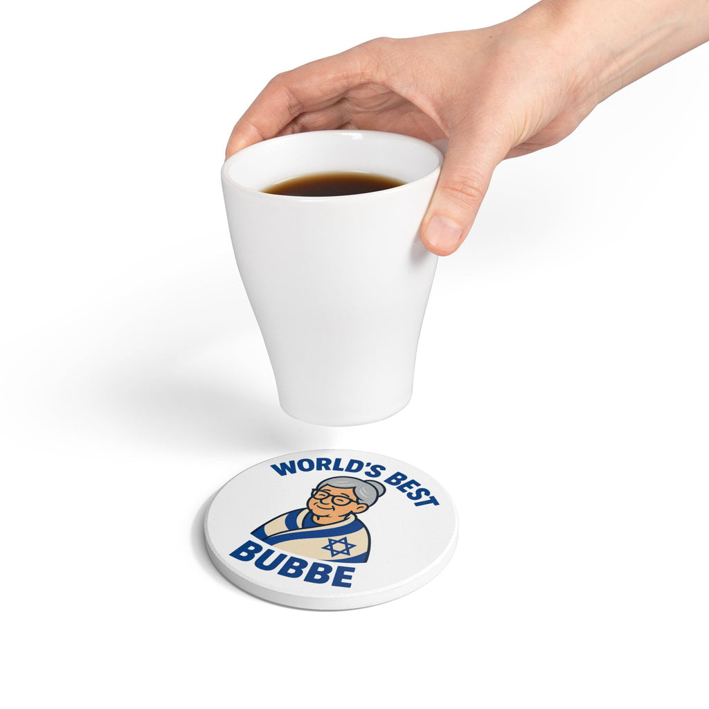 Best Bubbe Ceramic Coaster - American Zionist