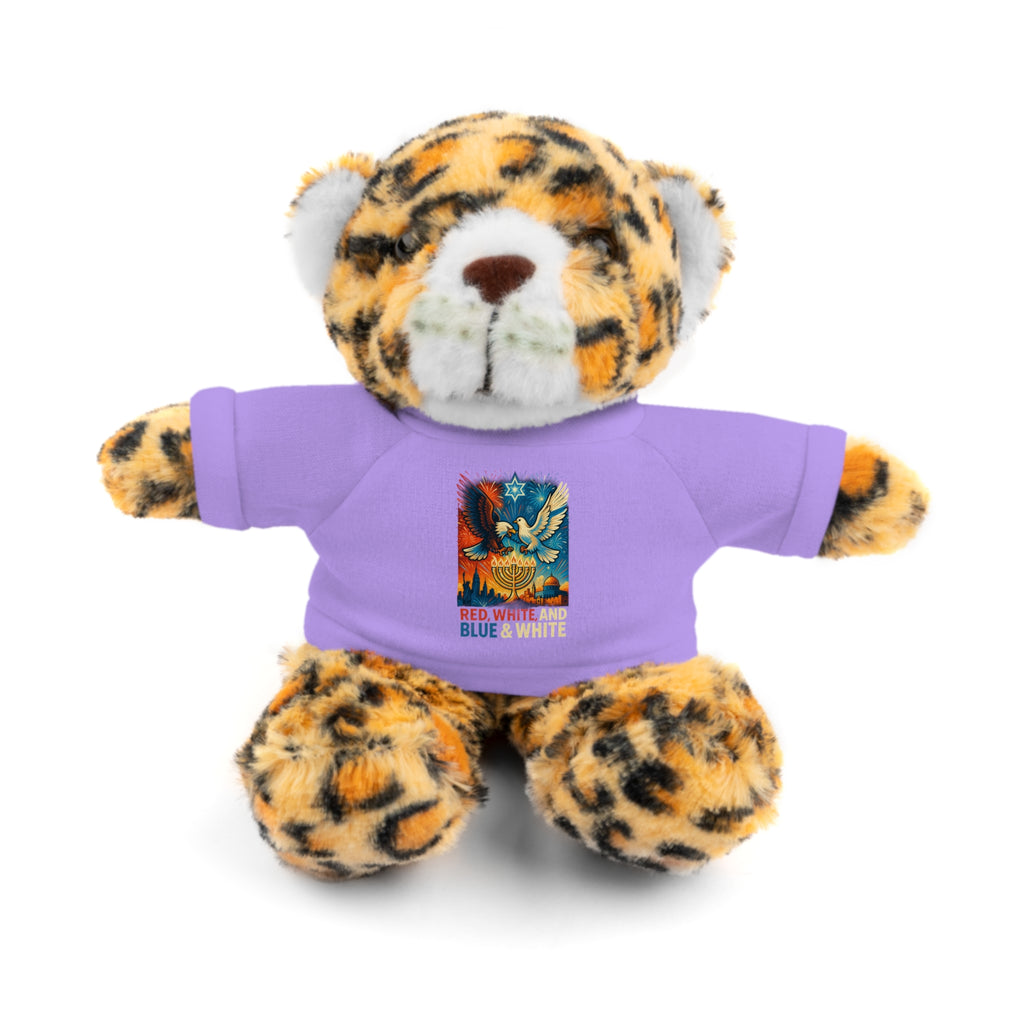 Red White and Blue Stuffed Animals with Tee - American Zionist