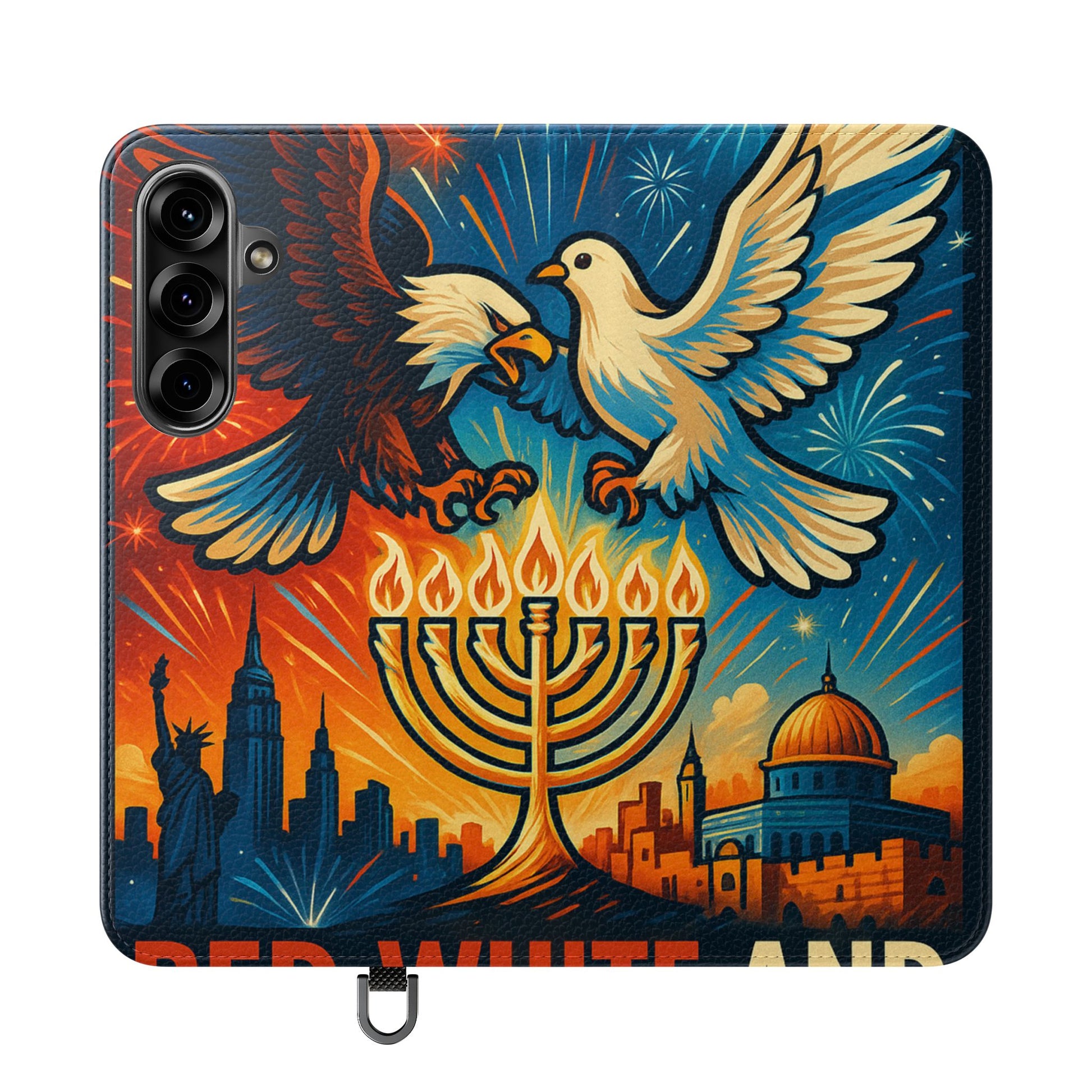 Red White and Blue Flip Cases - American Zionist