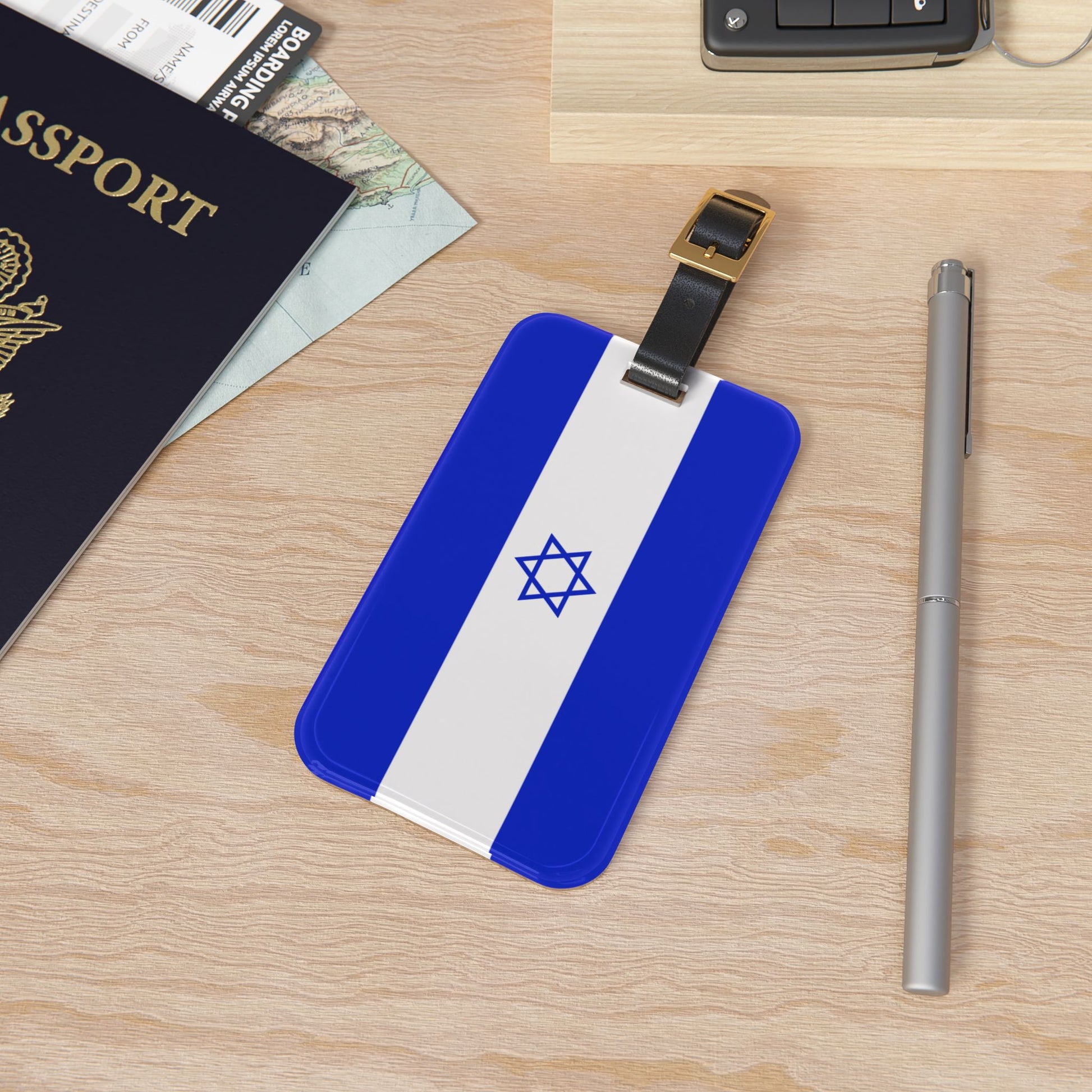 Israel Flag Luggage Tag - American Zionist