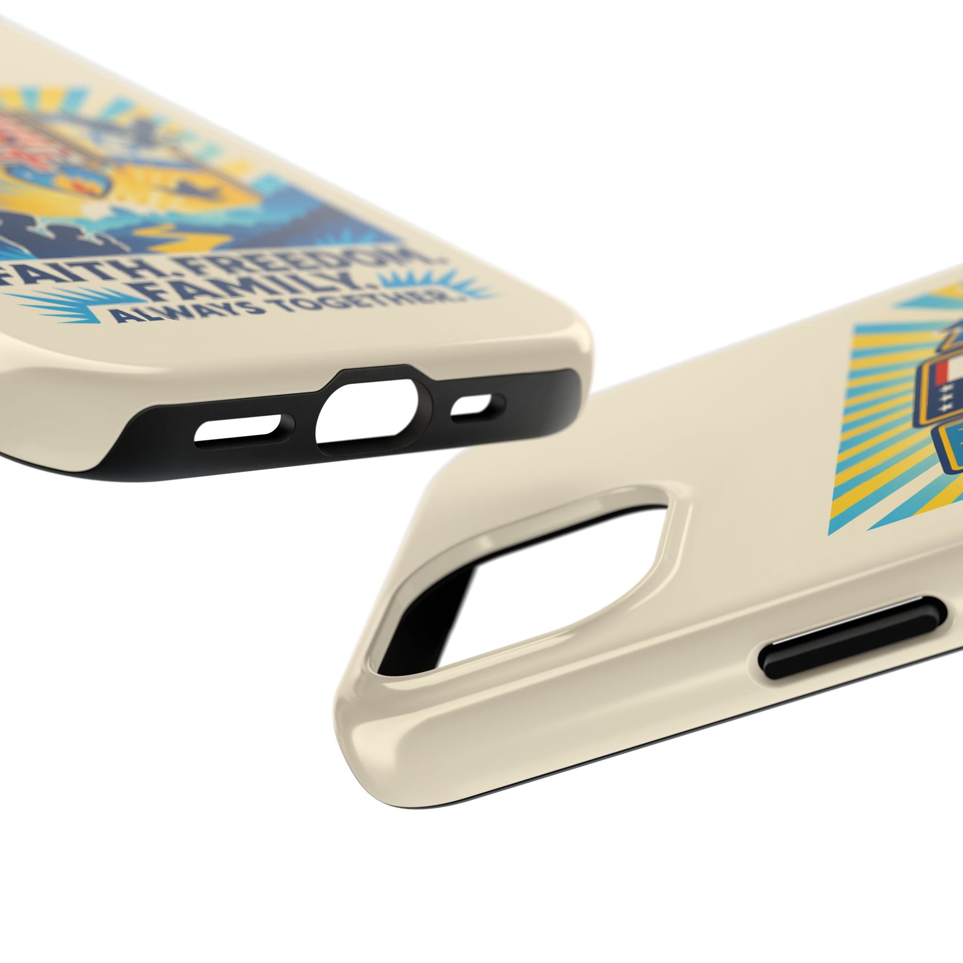 Faith Freedom Family Tough Phone Cases - American Zionist