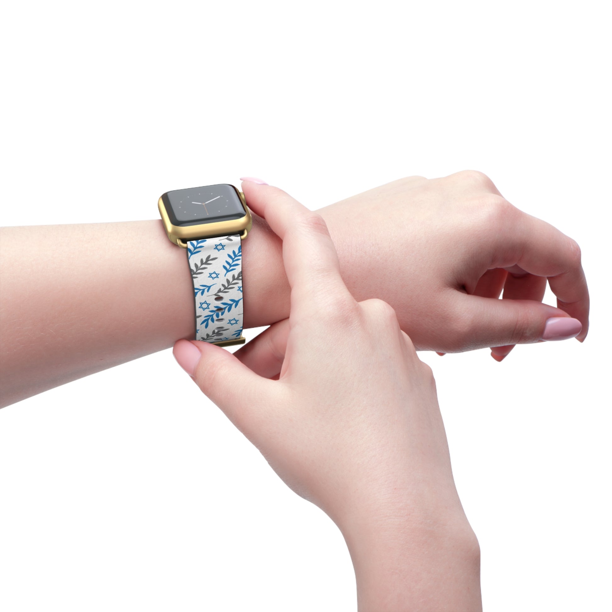 Olive and Shield Watch Band - American Zionist