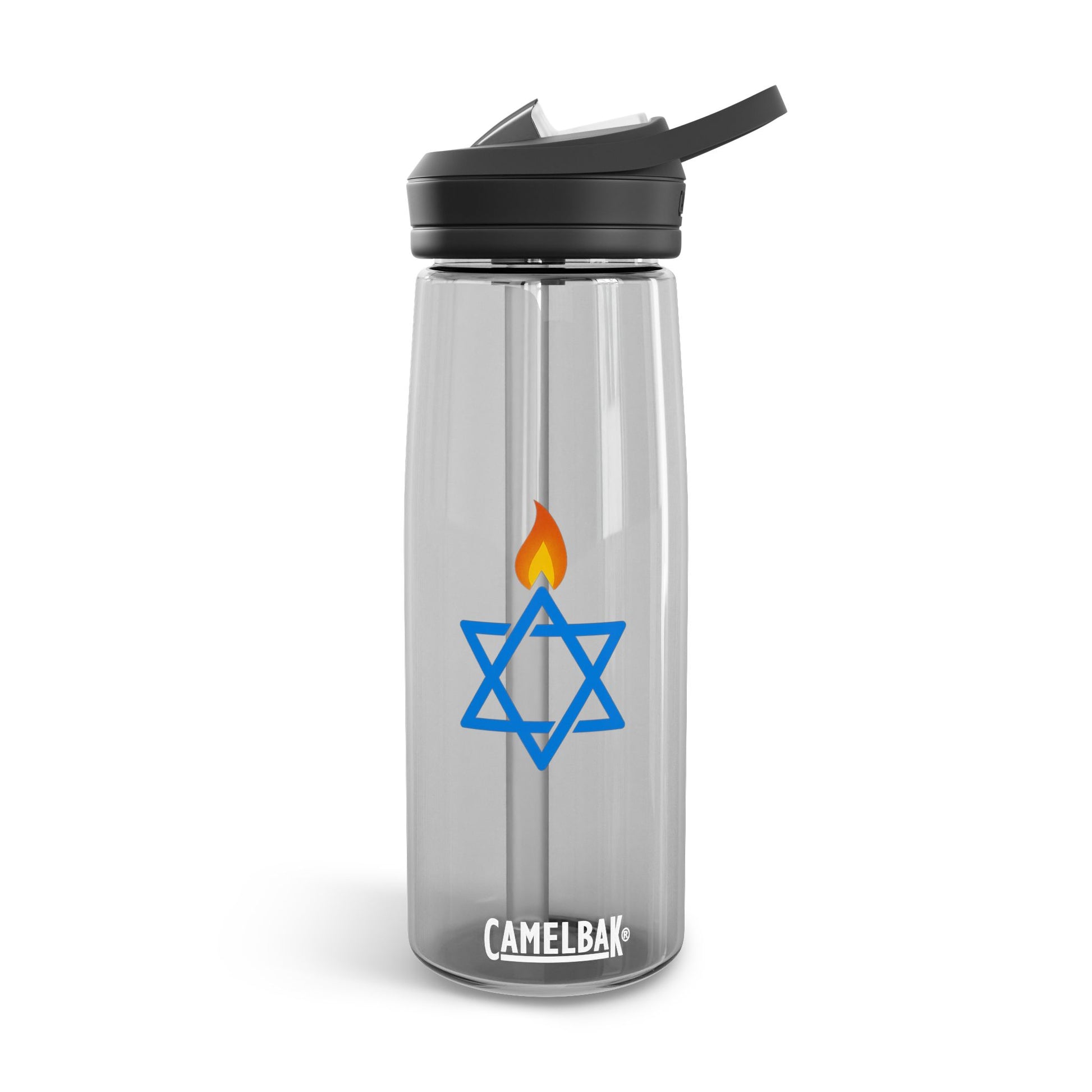 Fire Stars Of David Water Bottle, 20oz\25oz - American Zionist