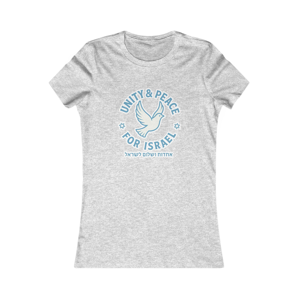 Unity Peace For Israel Women's Favorite Tee - American Zionist