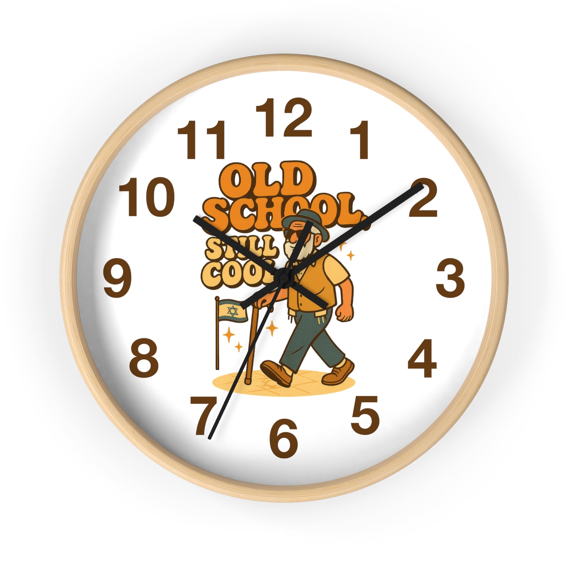 Old School Grandpa Wall Clock - American Zionist