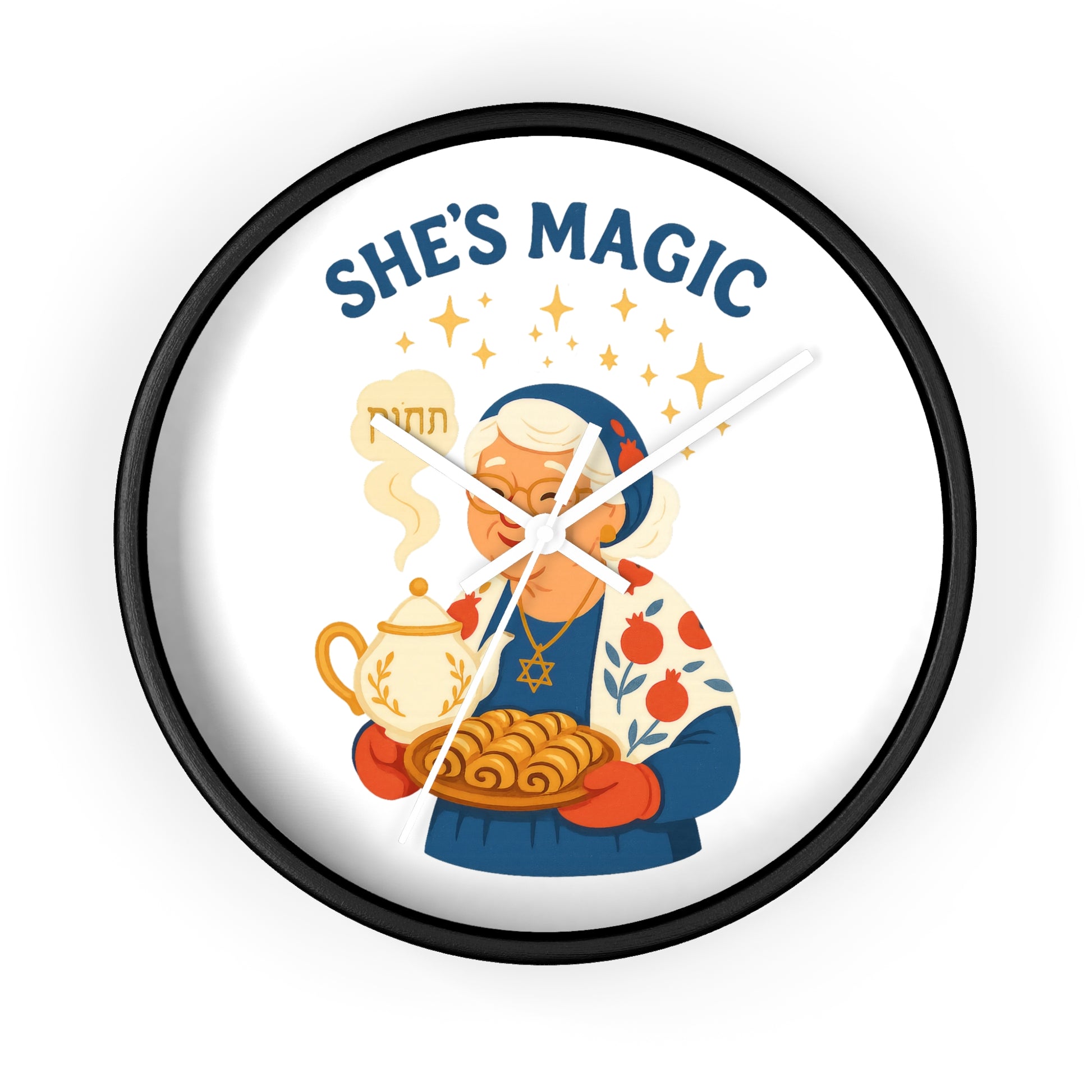 Grandma Magic Wall Clock - American Zionist