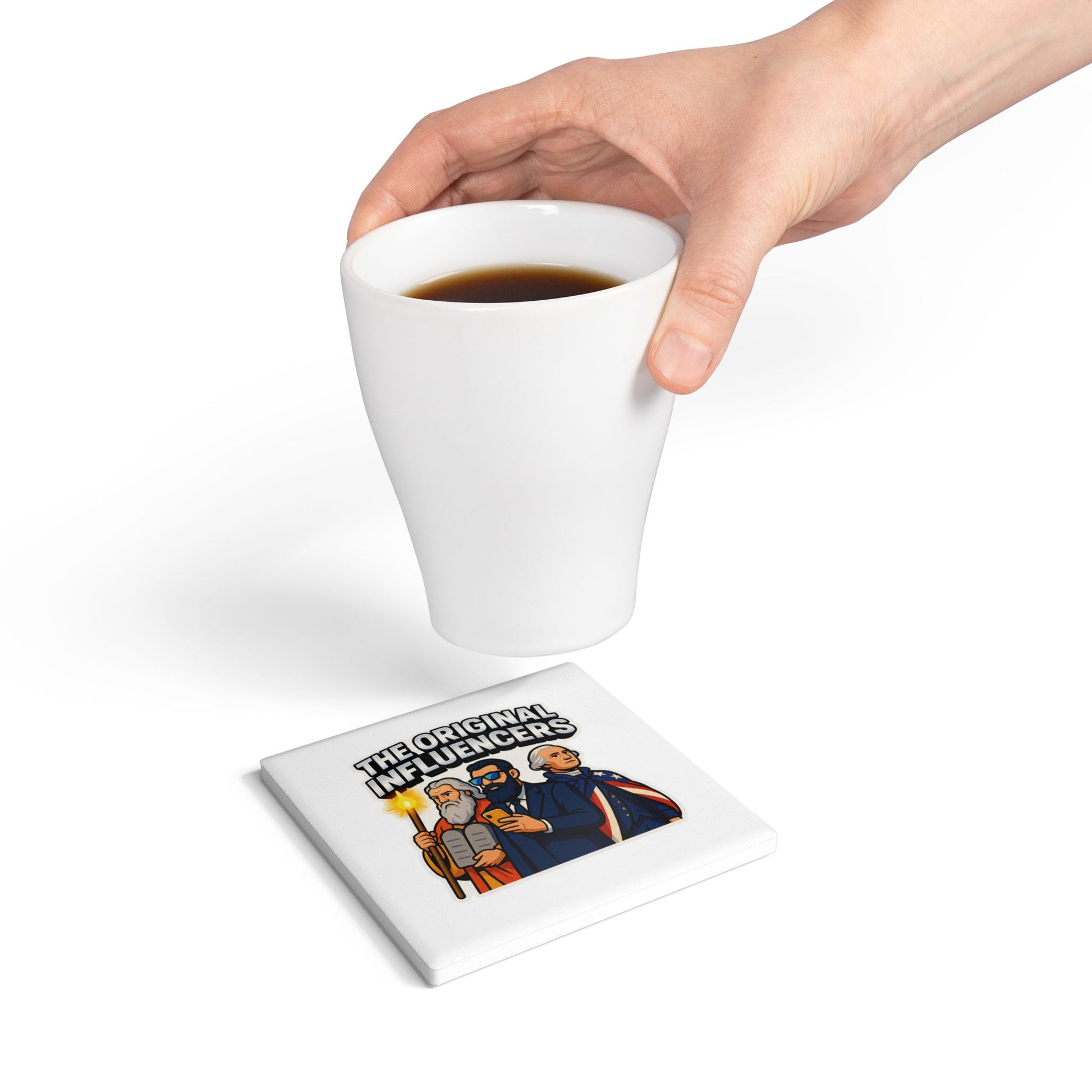 Original Influencers Ceramic Coaster - American Zionist