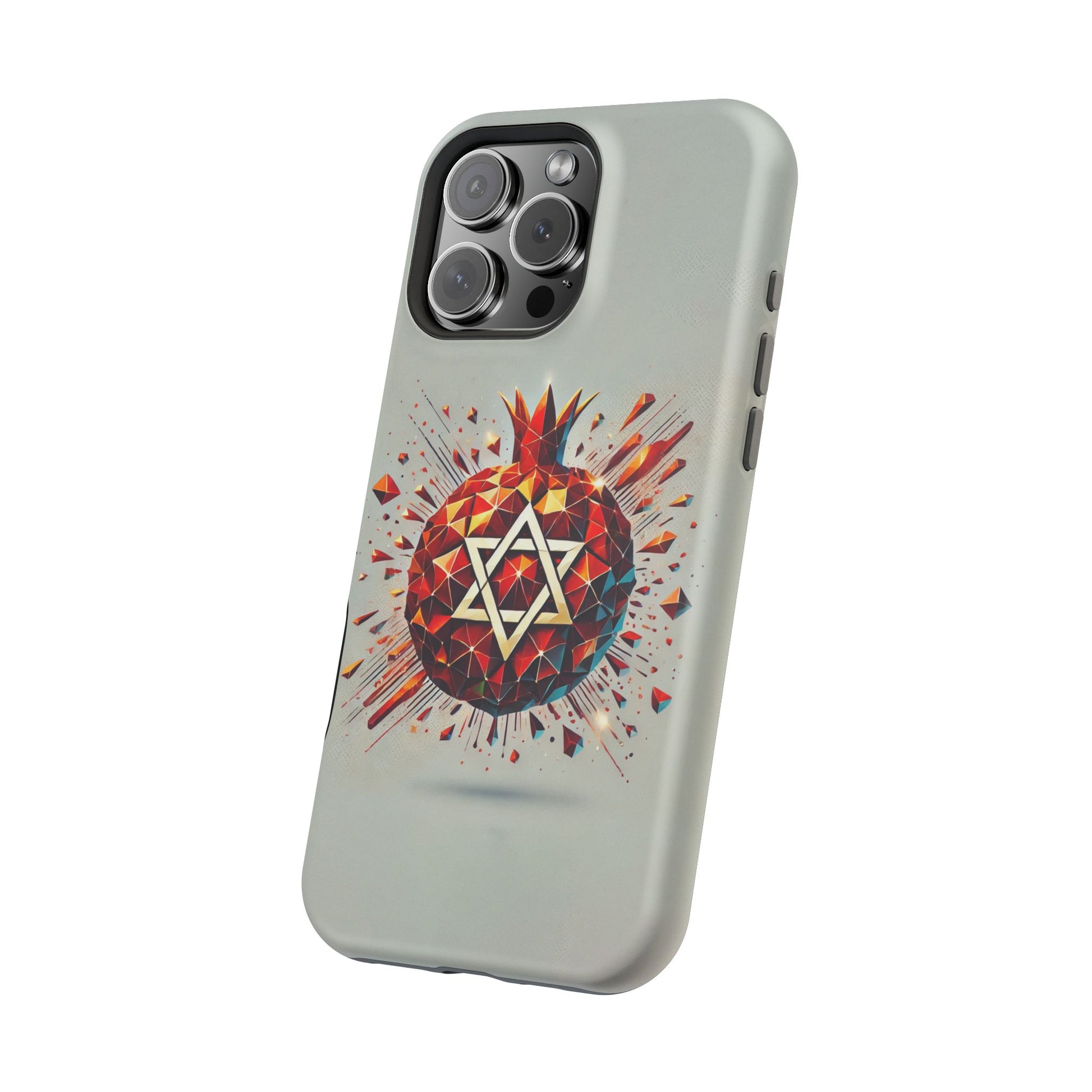 Pomegranate Star of David Magnetic Tough Cases - American Zionist