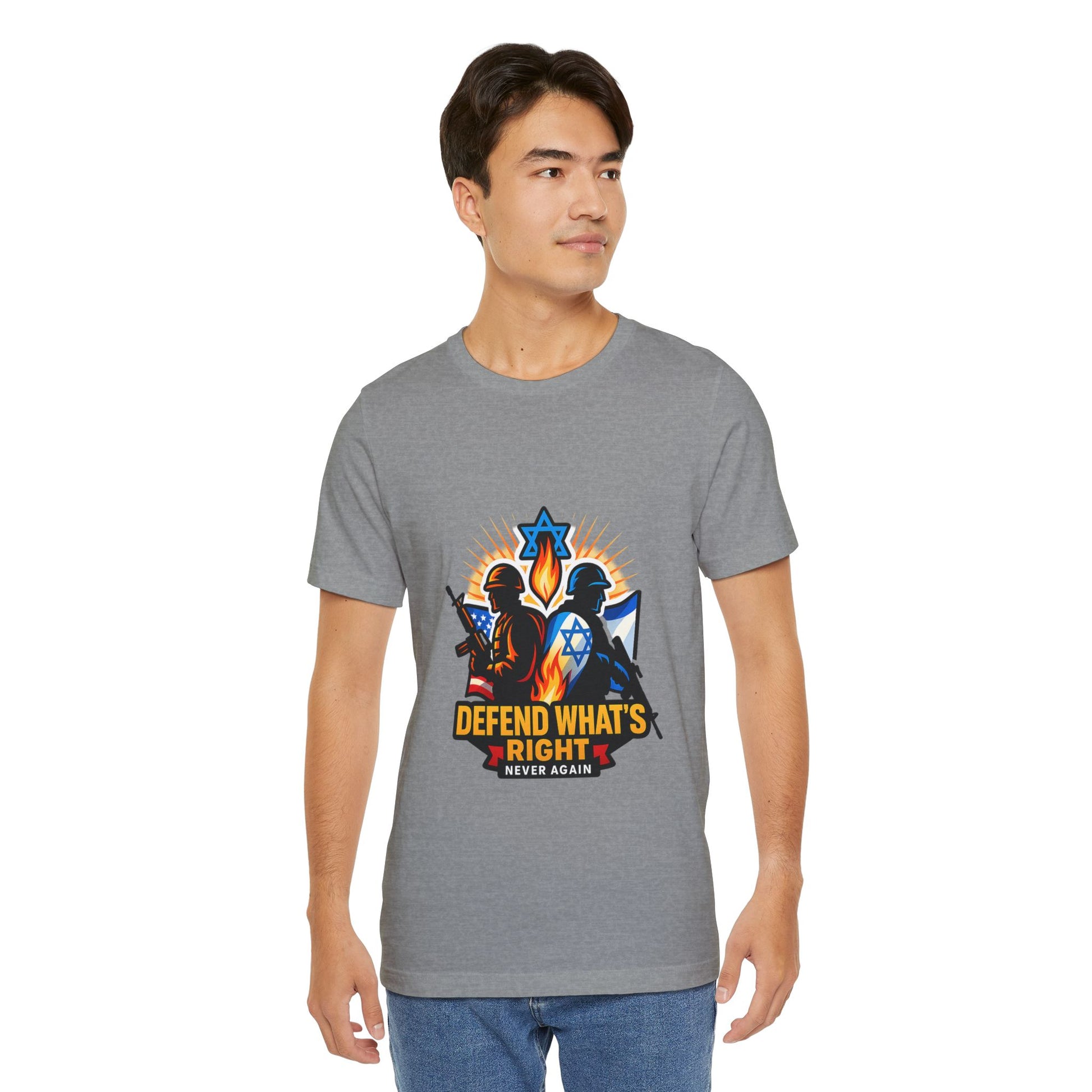 Defend What's Right Unisex Jersey T-Shirt - American Zionist