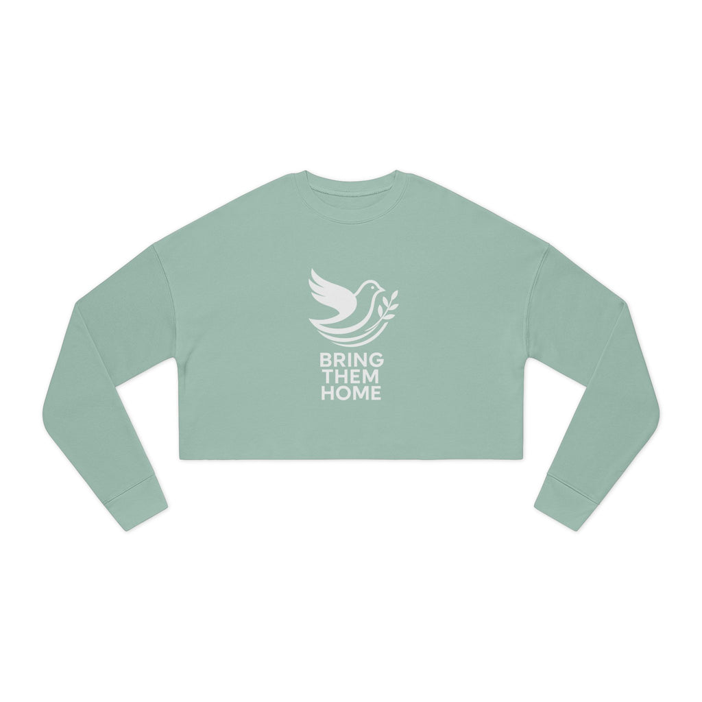 Dove Bring Them Home Women's Cropped Sweatshirt - American Zionist