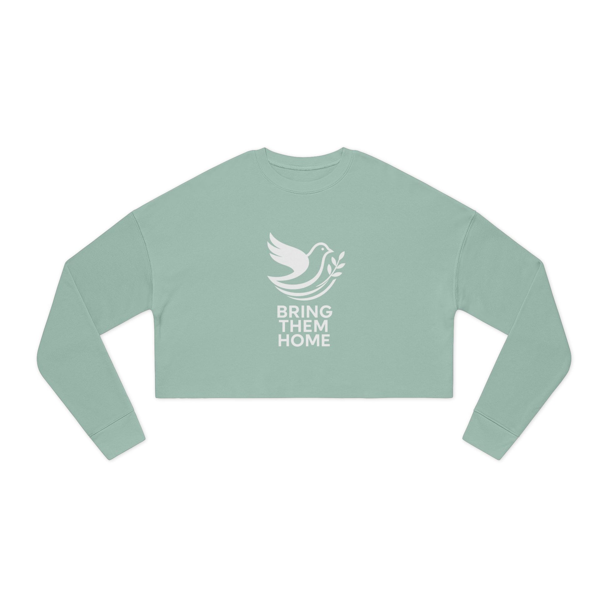 Dove Bring Them Home Women's Cropped Sweatshirt - American Zionist