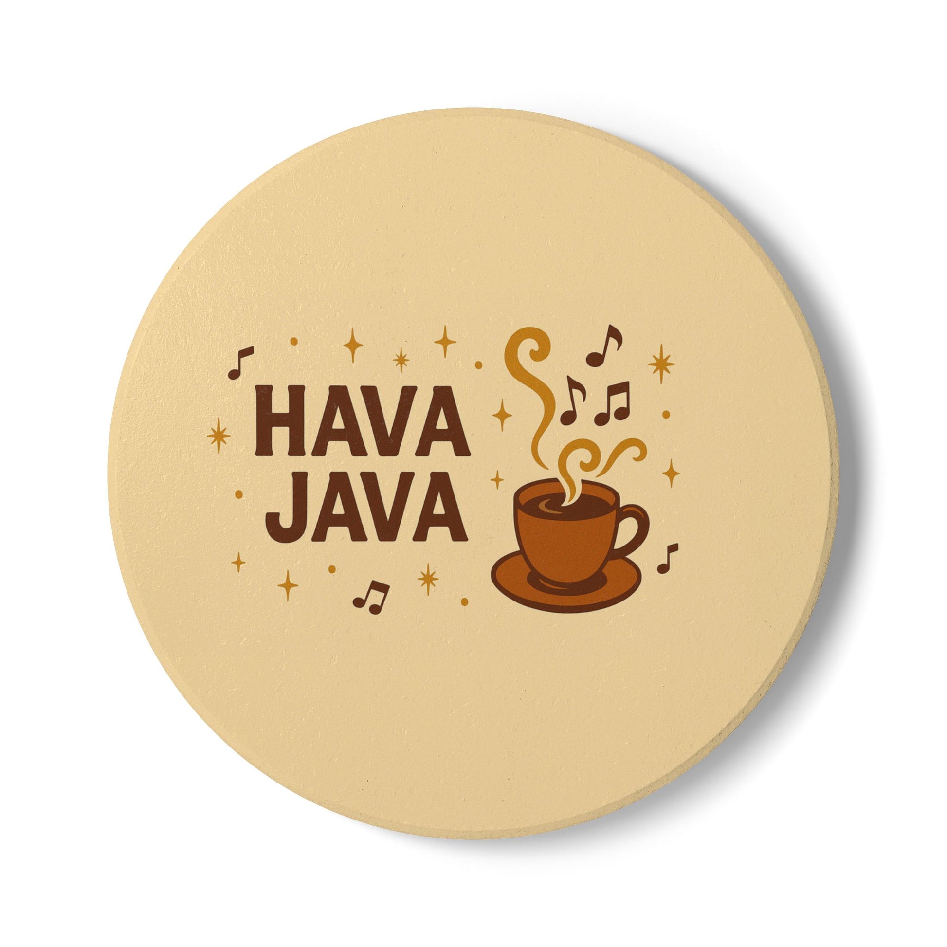 Hava Java Ceramic Coaster - American Zionist