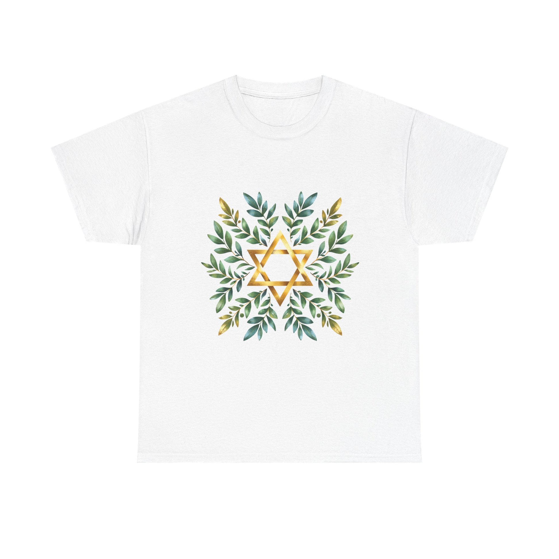 Star of David Wreath Unisex Heavy Cotton Tee - American Zionist