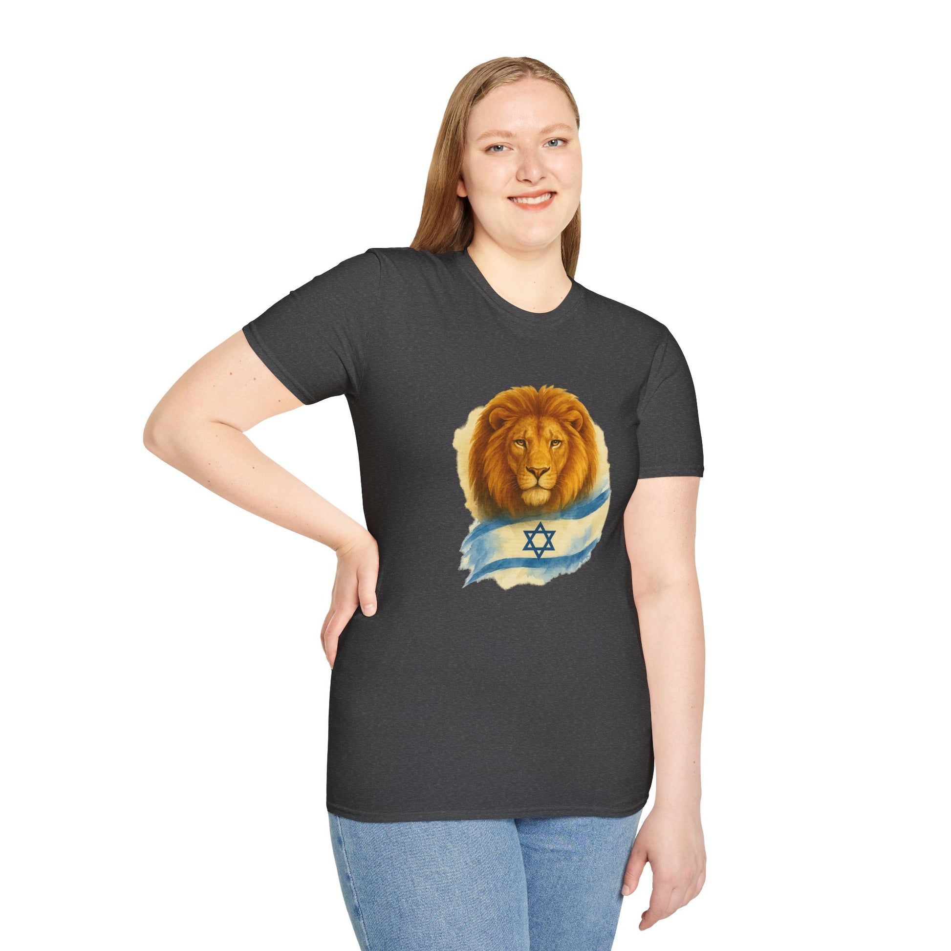Lion Of Israel Unisex Softstyle T-Shirt - American Zionist