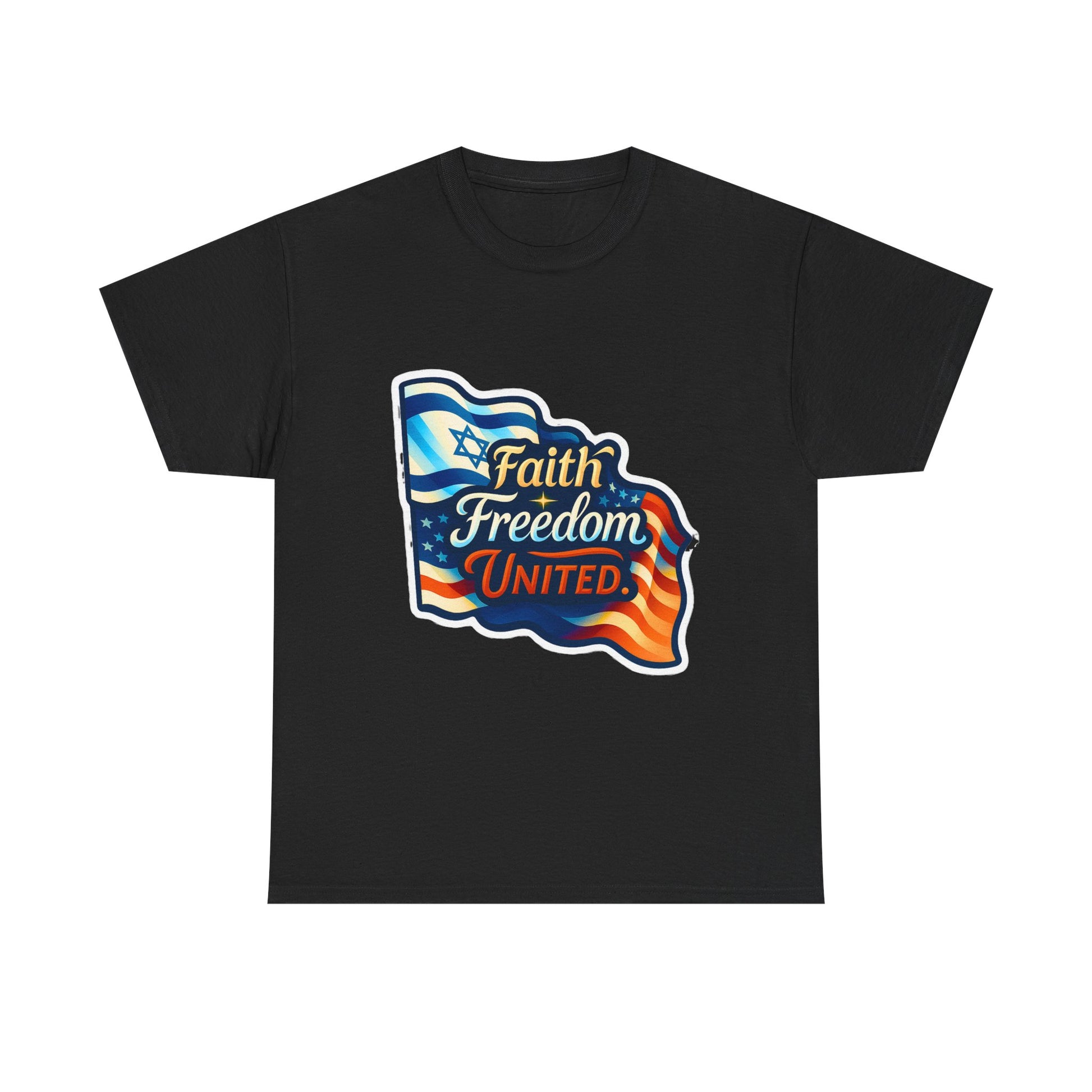 Faith Freedom United Unisex Heavy Cotton Tee - American Zionist