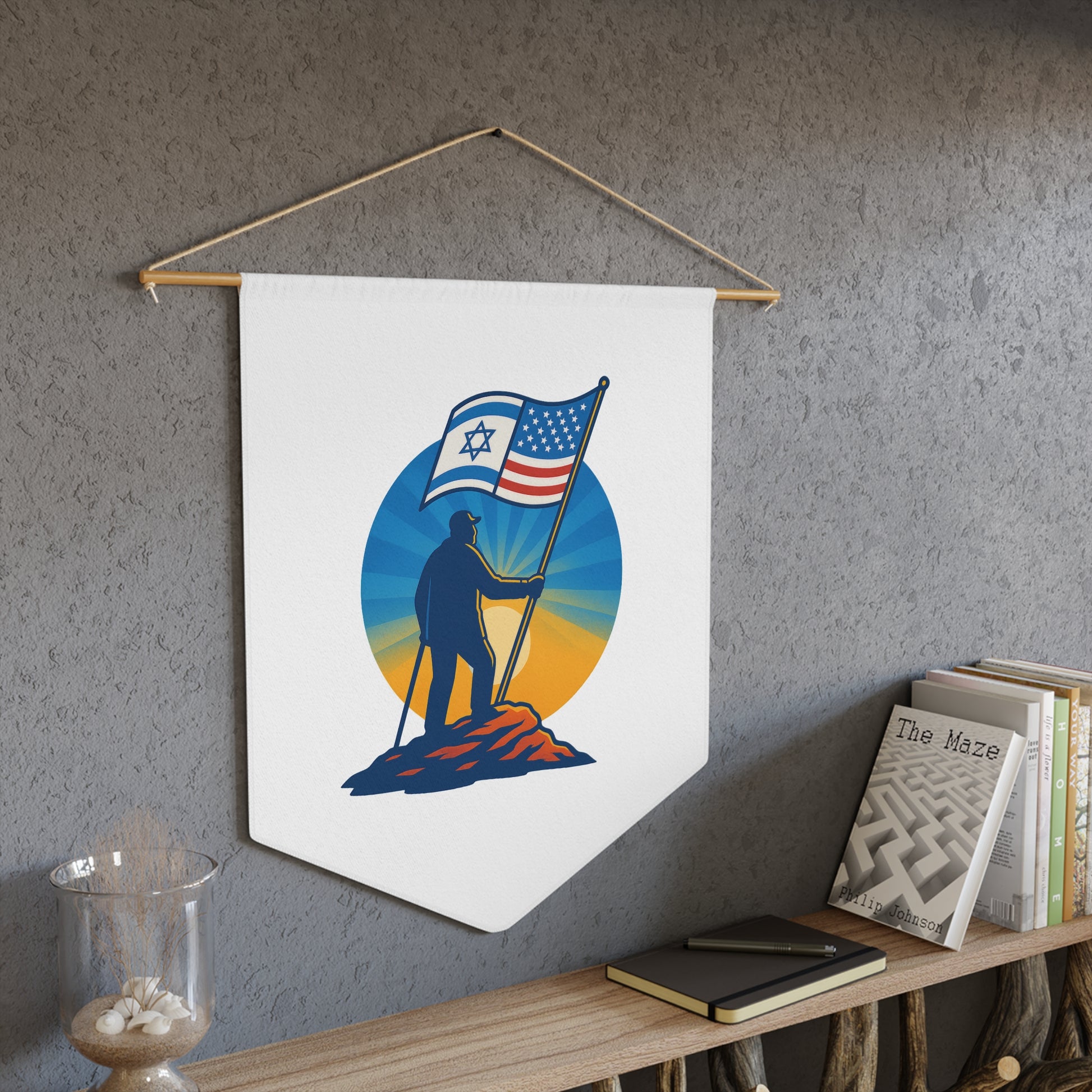 Grandpa Stands Tall Pennant - American Zionist