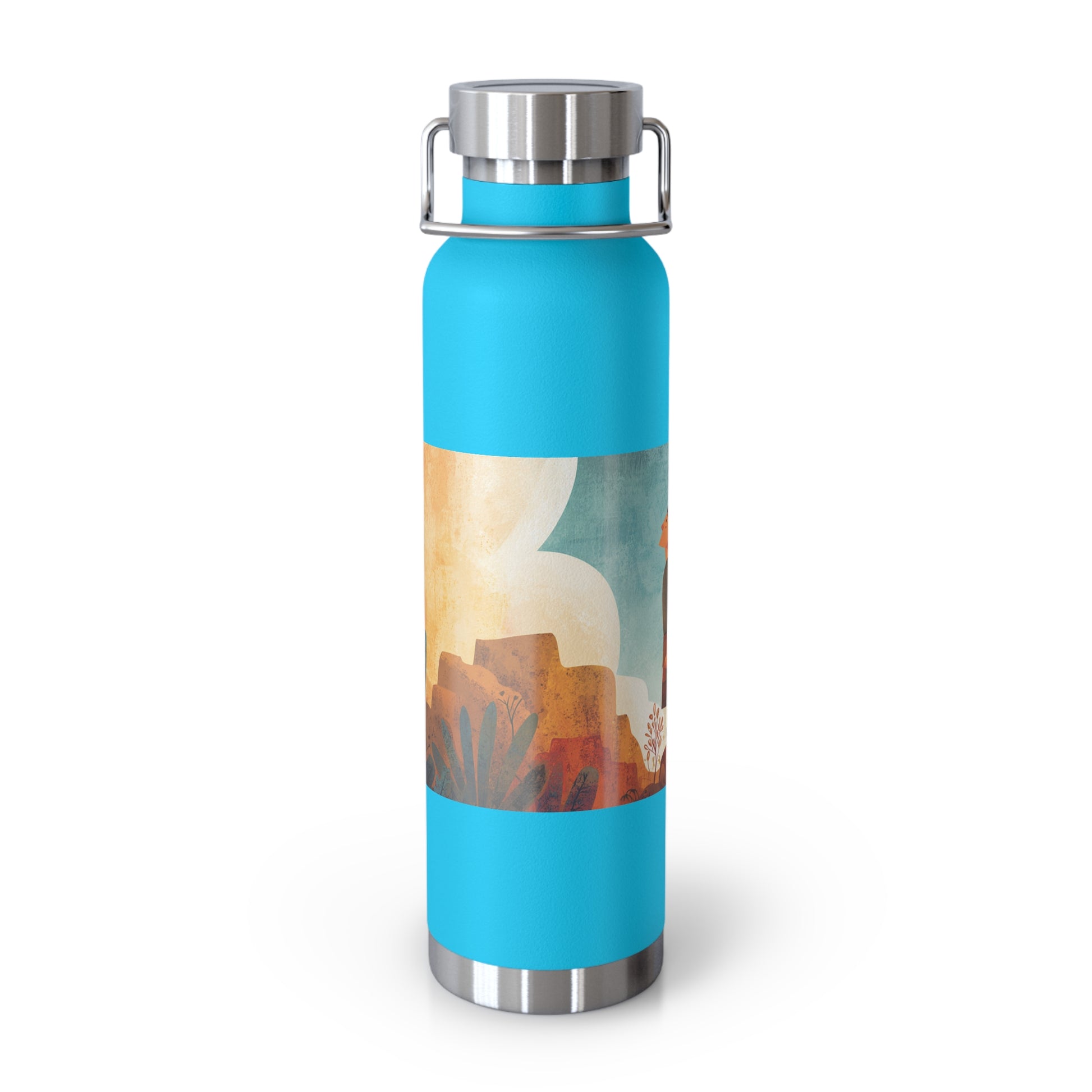 Jerusalem Adventurer Copper Vacuum Insulated Bottle, 22oz - American Zionist