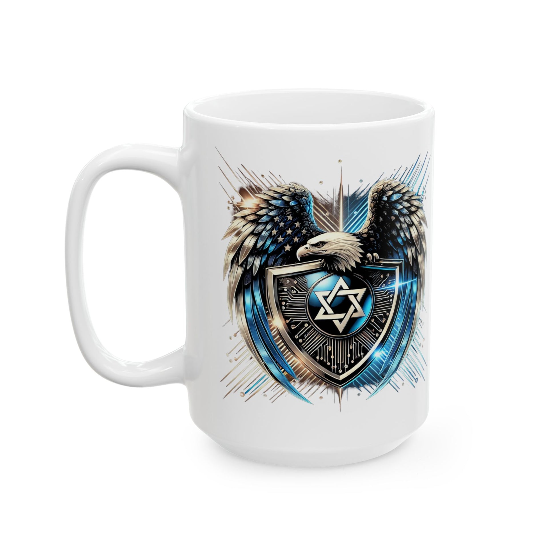 Wings of Zion Ceramic Mug 11oz, 15oz - American Zionist