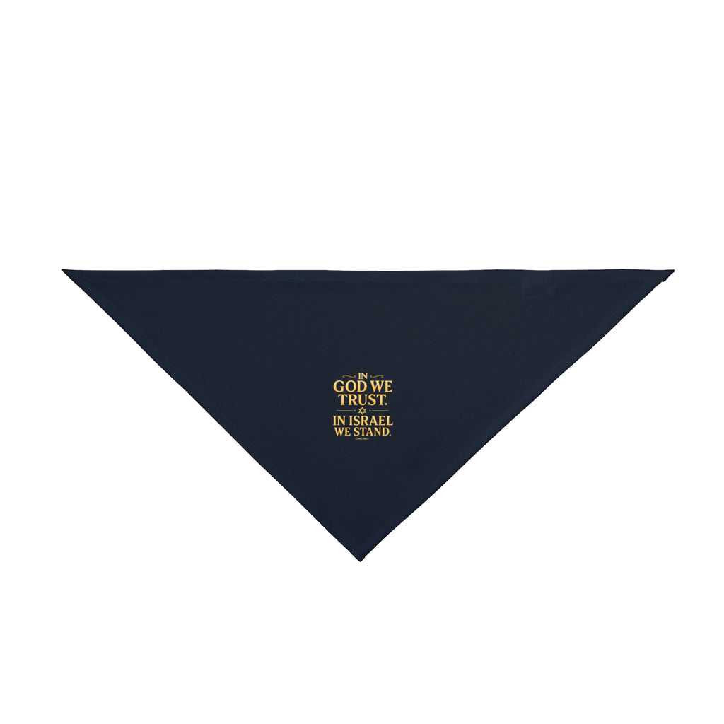 In God With Israel Pet Bandana - American Zionist