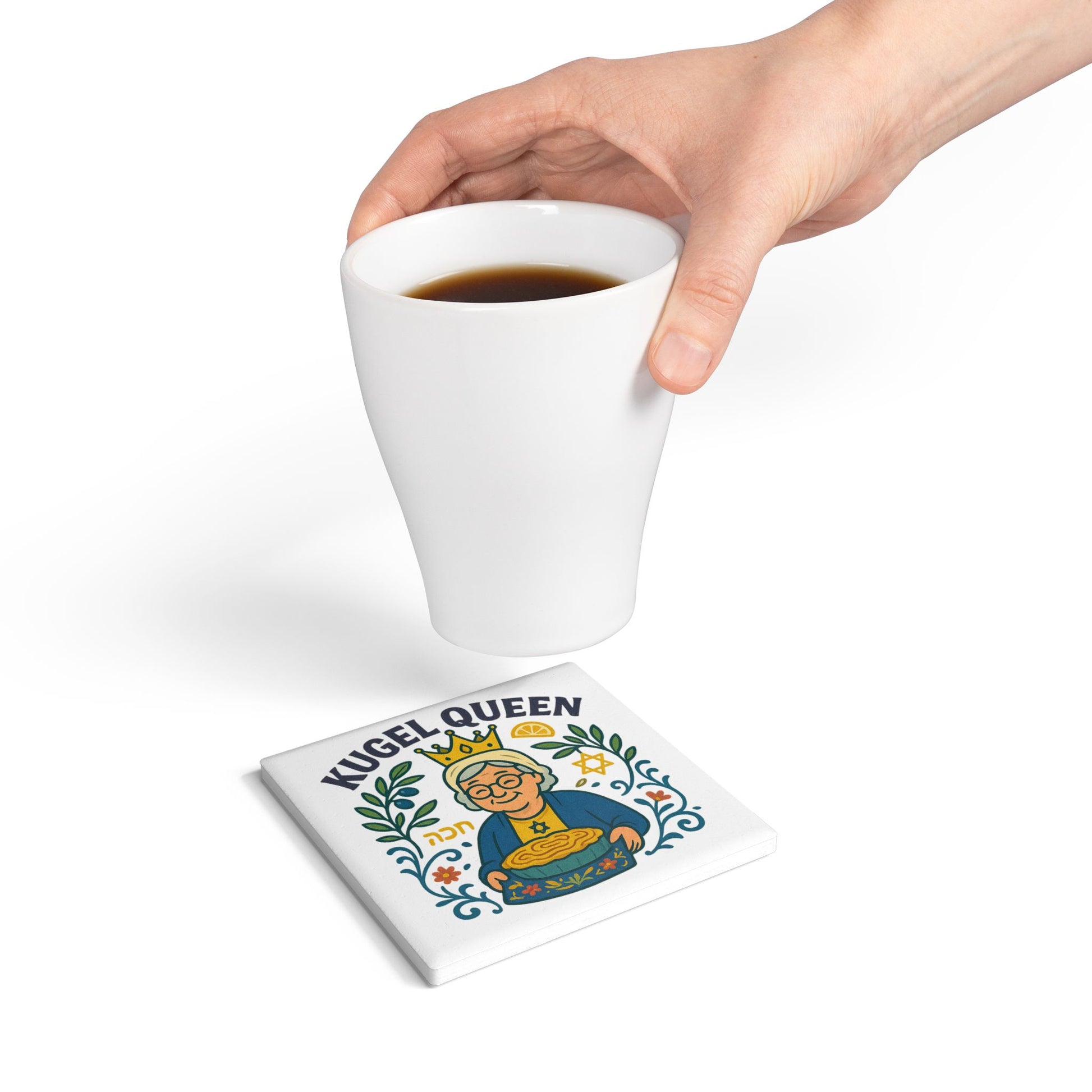 Kugel Queen Ceramic Coaster - American Zionist