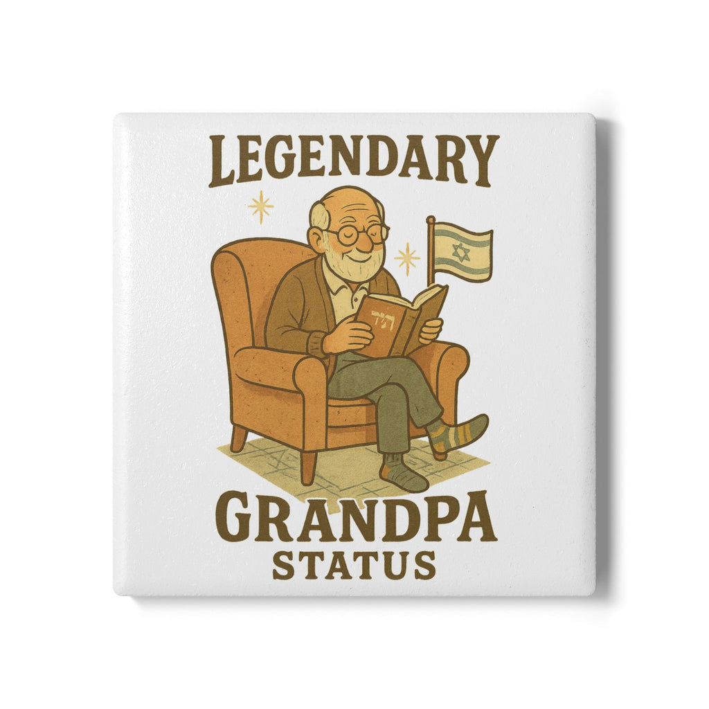 Legendary Grandpa Ceramic Coaster - American Zionist