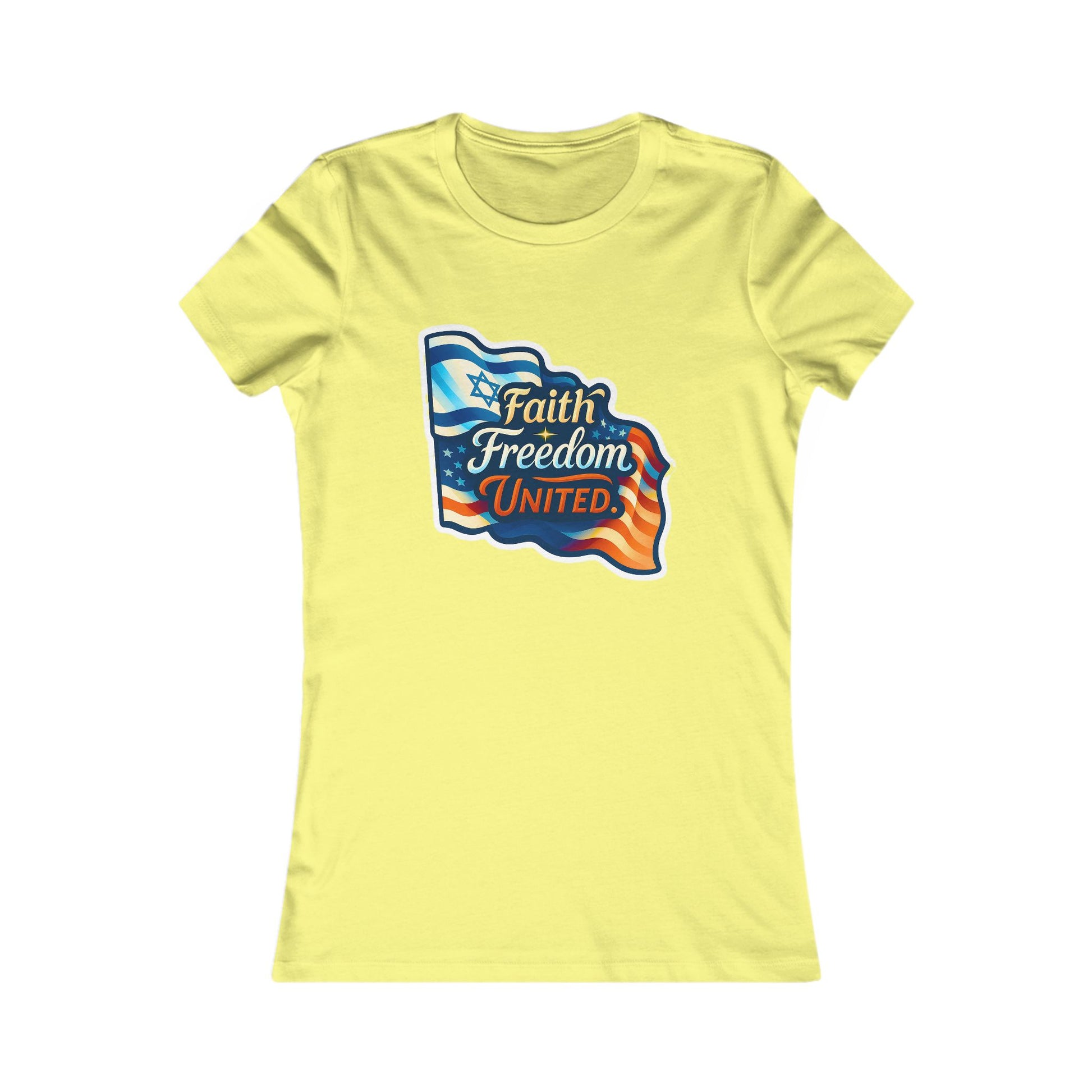 Faith Freedom United Women's Favorite Tee - American Zionist