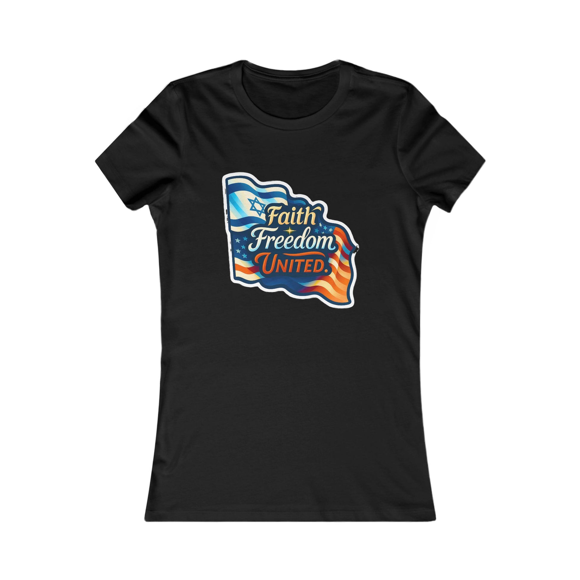 Faith Freedom United Women's Favorite Tee - American Zionist