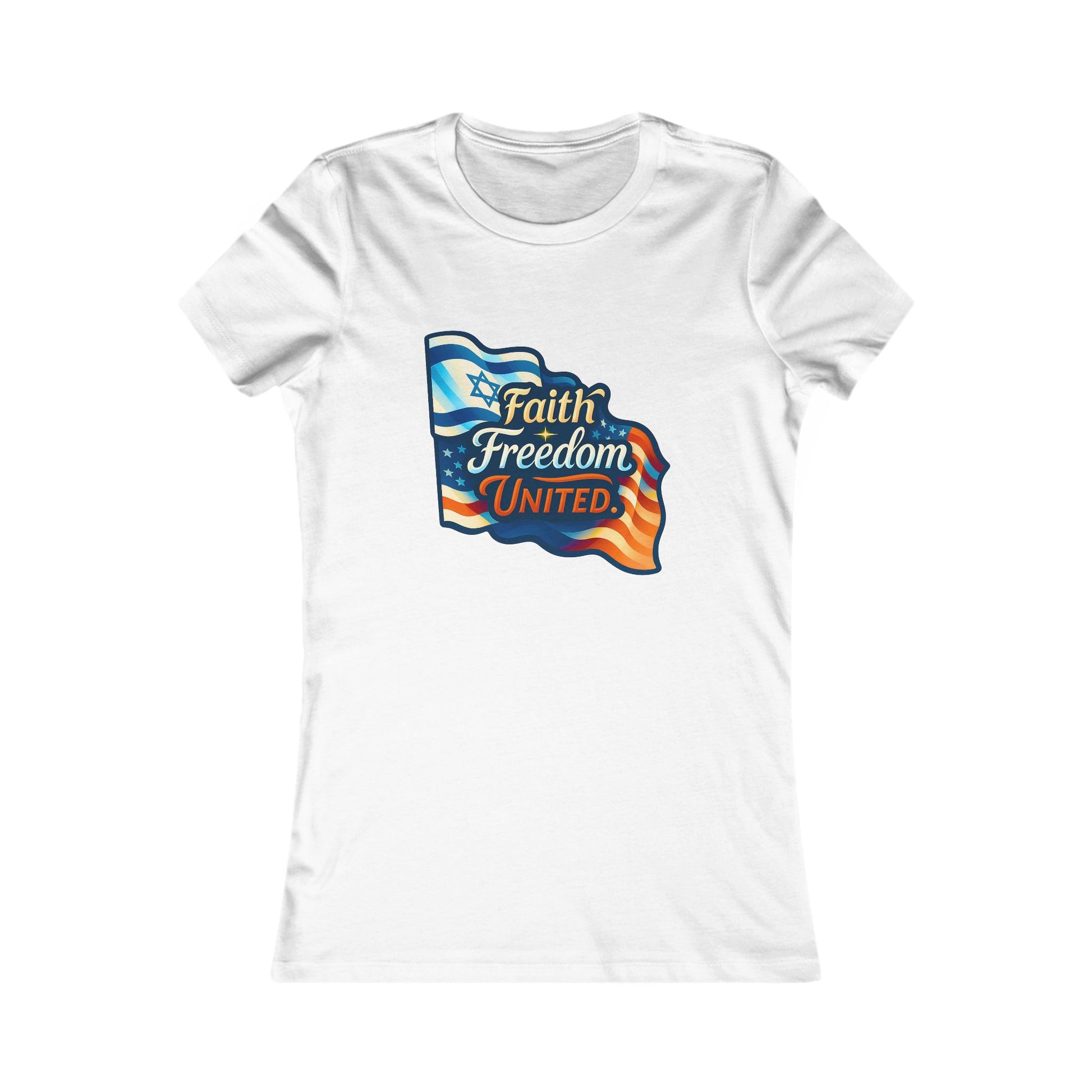 Faith Freedom United Women's Favorite Tee - American Zionist