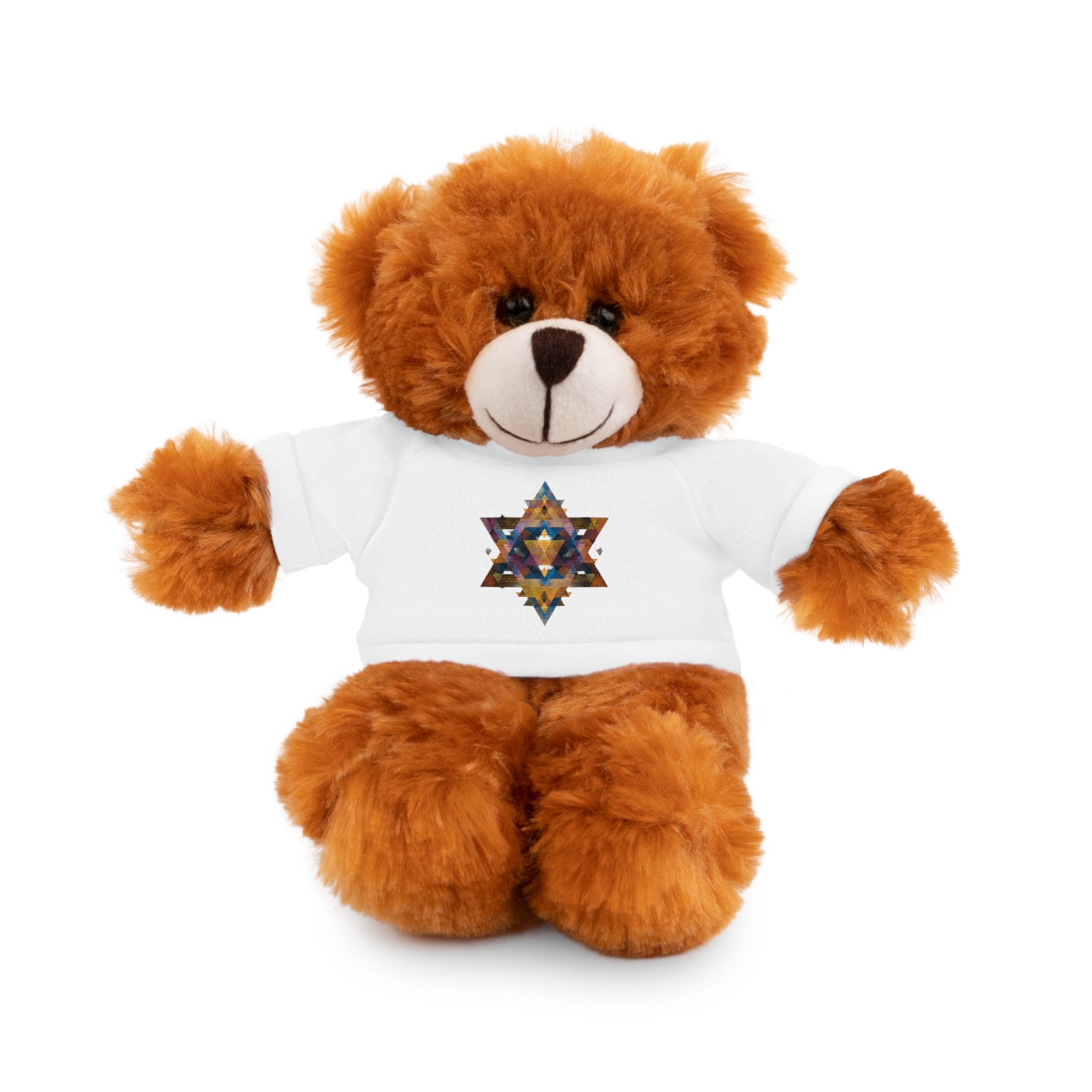 Star Of David Geometric Stuffed Animals with Tee - American Zionist