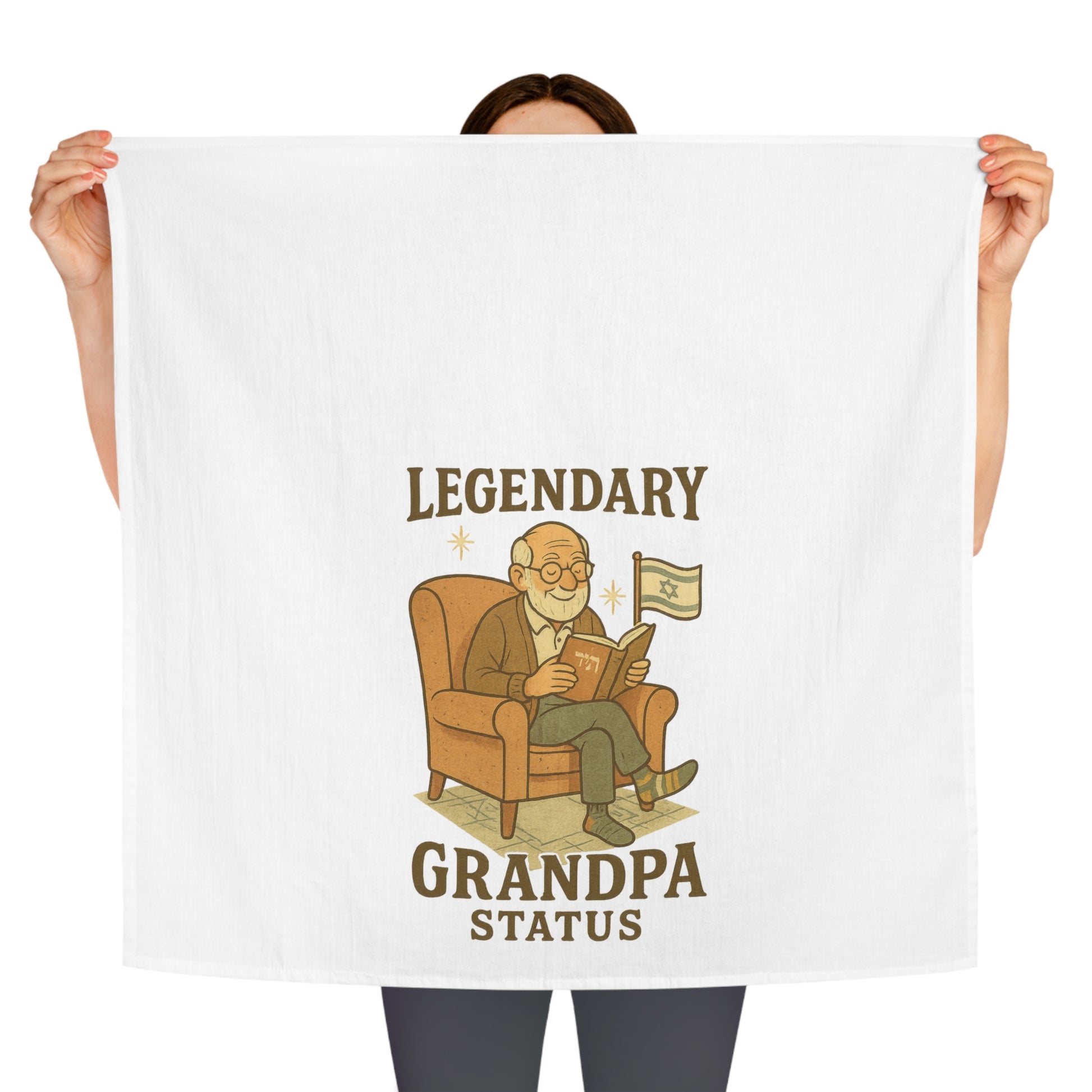 Legendary Grandpa Tea Towel - American Zionist