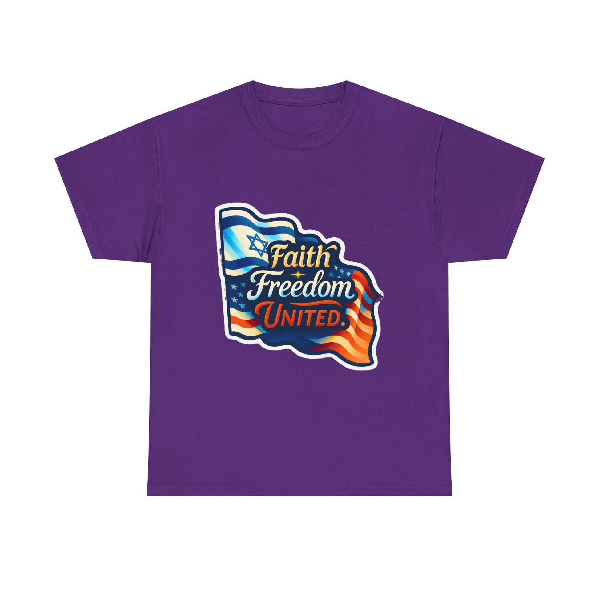 Faith Freedom United Unisex Heavy Cotton Tee - American Zionist