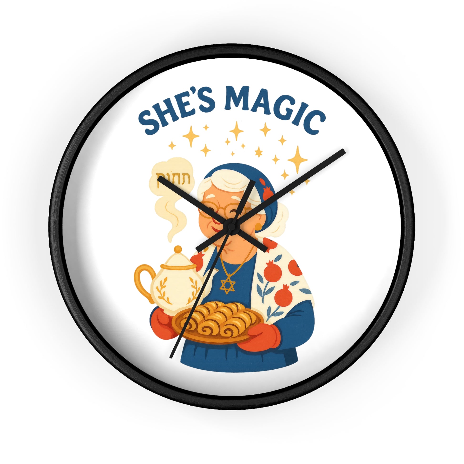 Grandma Magic Wall Clock - American Zionist
