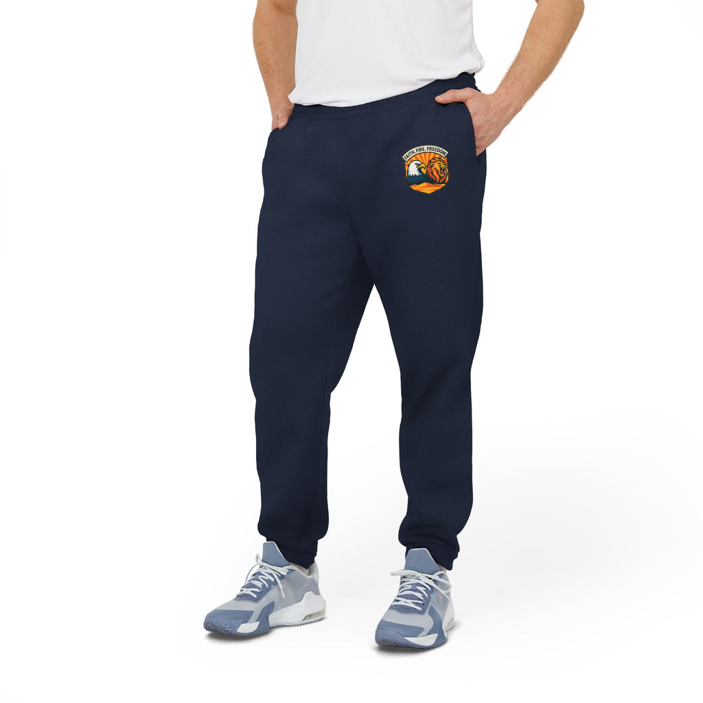 Lions Eagles Rise Adidas Unisex Fleece Joggers - American Zionist