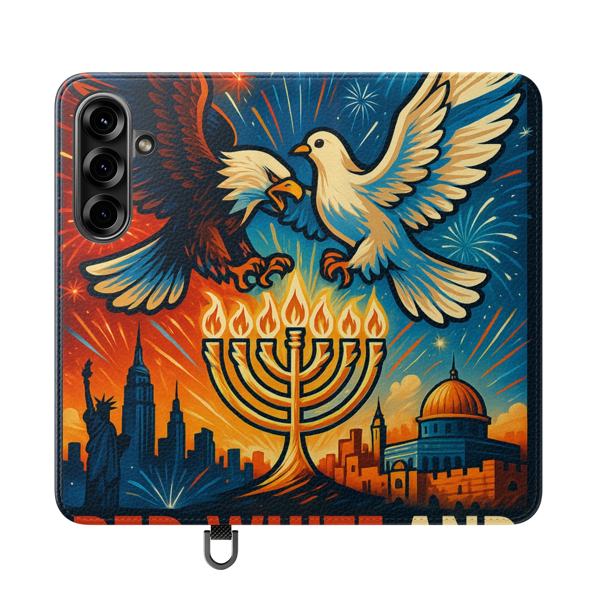 Red White and Blue Flip Cases - American Zionist