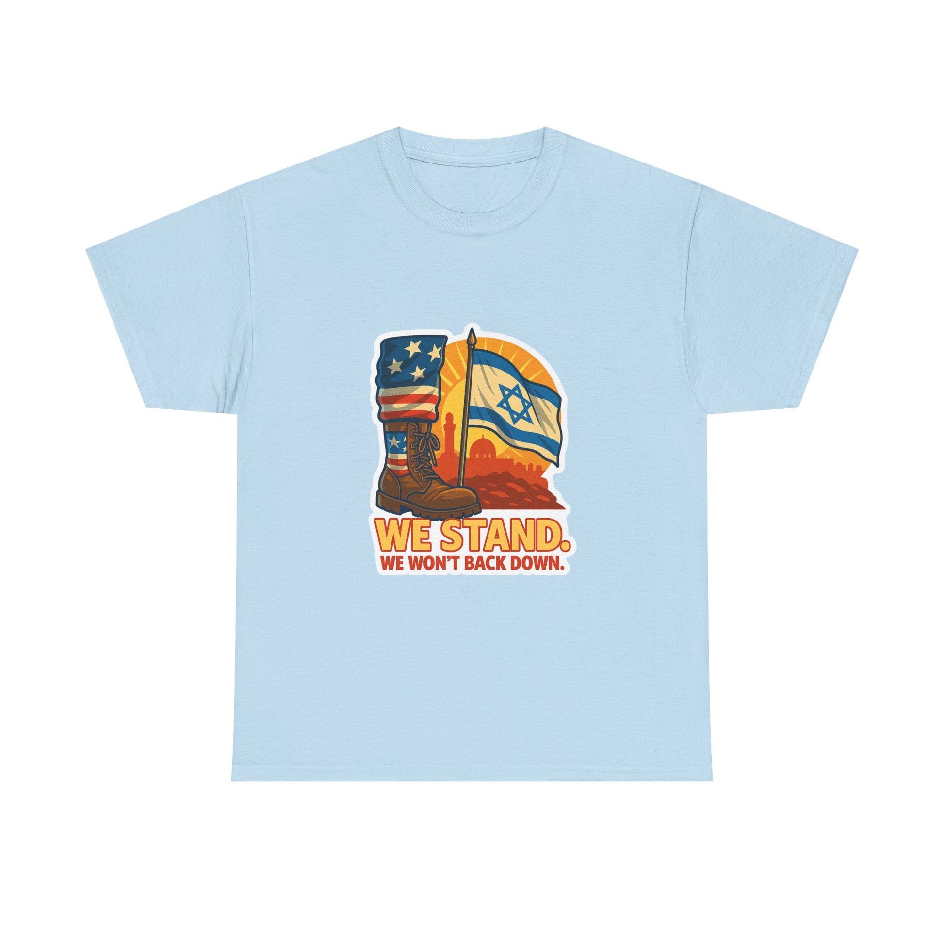 We Stand Unisex Heavy Cotton Tee - American Zionist