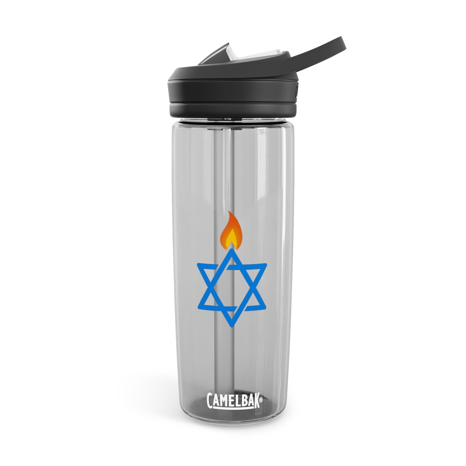 Fire Stars Of David Water Bottle, 20oz\25oz - American Zionist