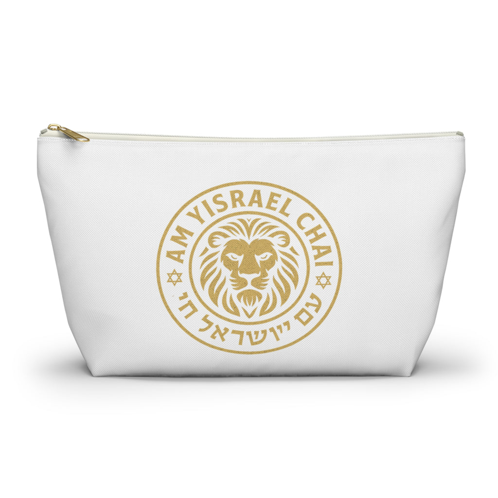 Am Yisrael Chai Accessory Pouch w T - bottom - American Zionist